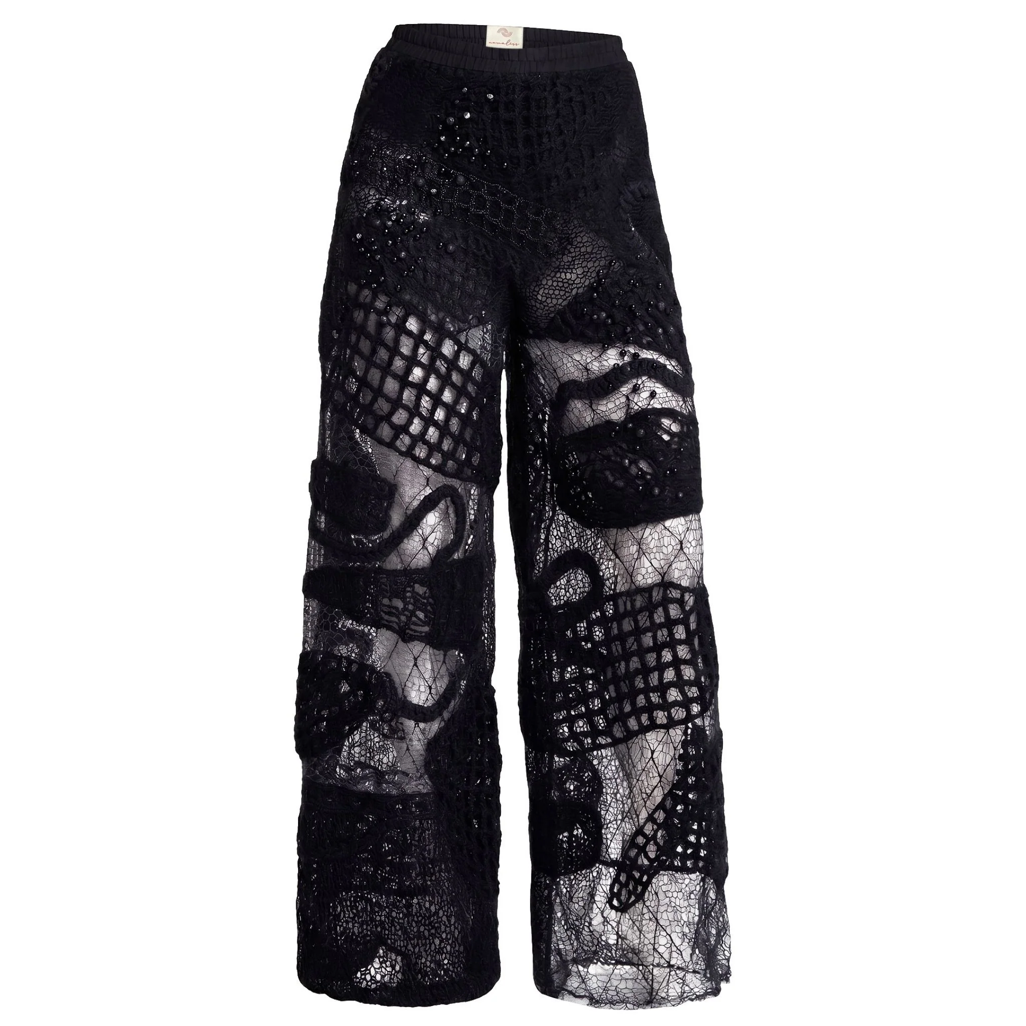 Nocturne Tide Tulle Pants in Black