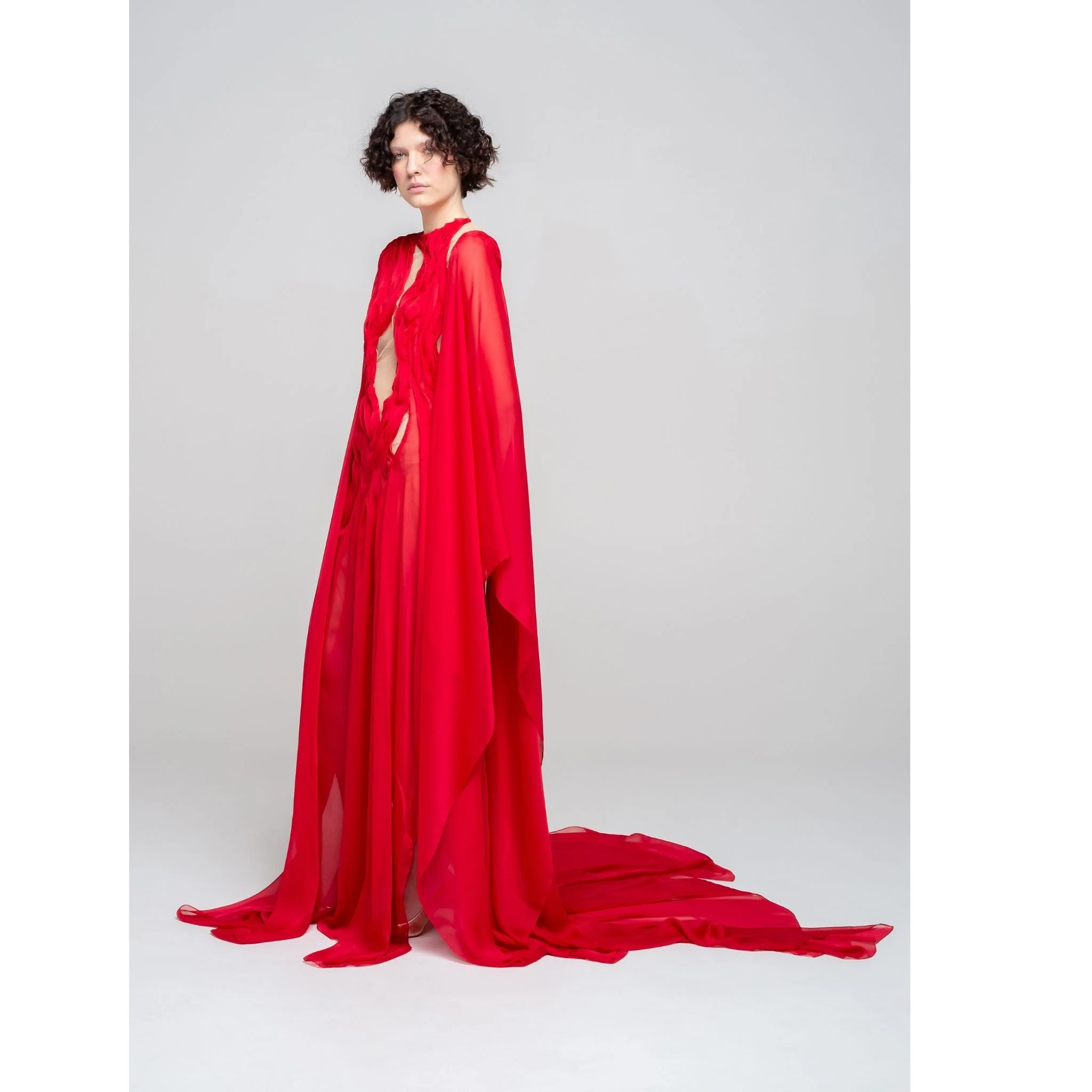 Red Aphrodite Divina Gown - Image 4