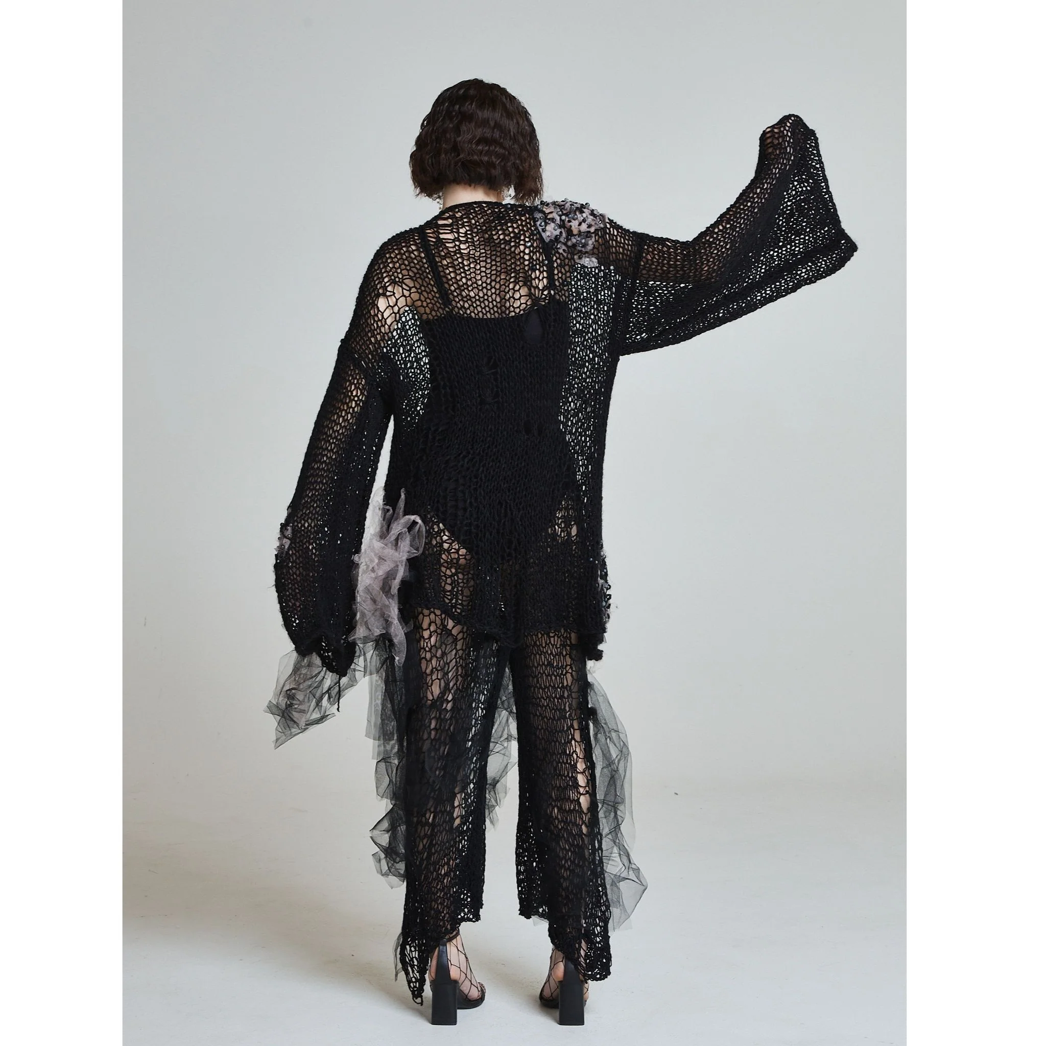 Storm at Night Sweater in Black - Image 5