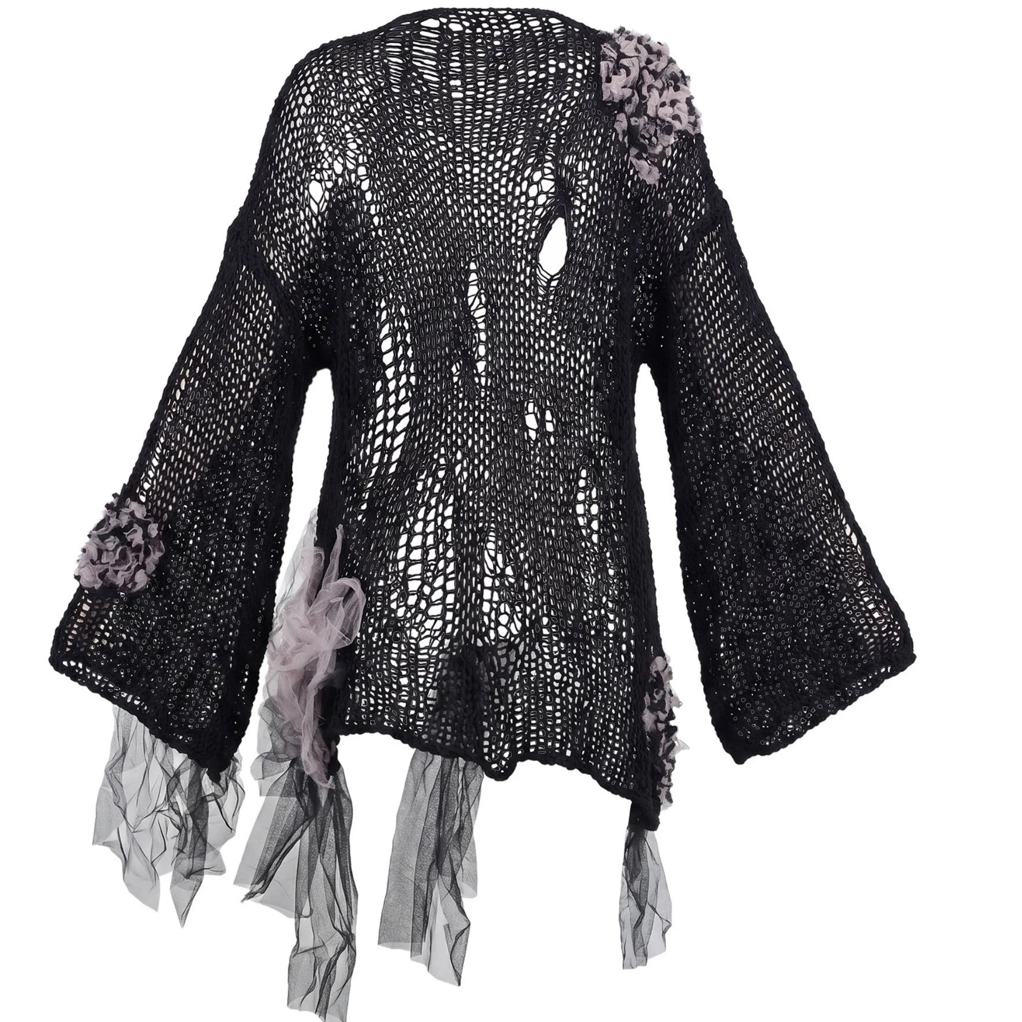 Storm at Night Sweater in Black - Image 6