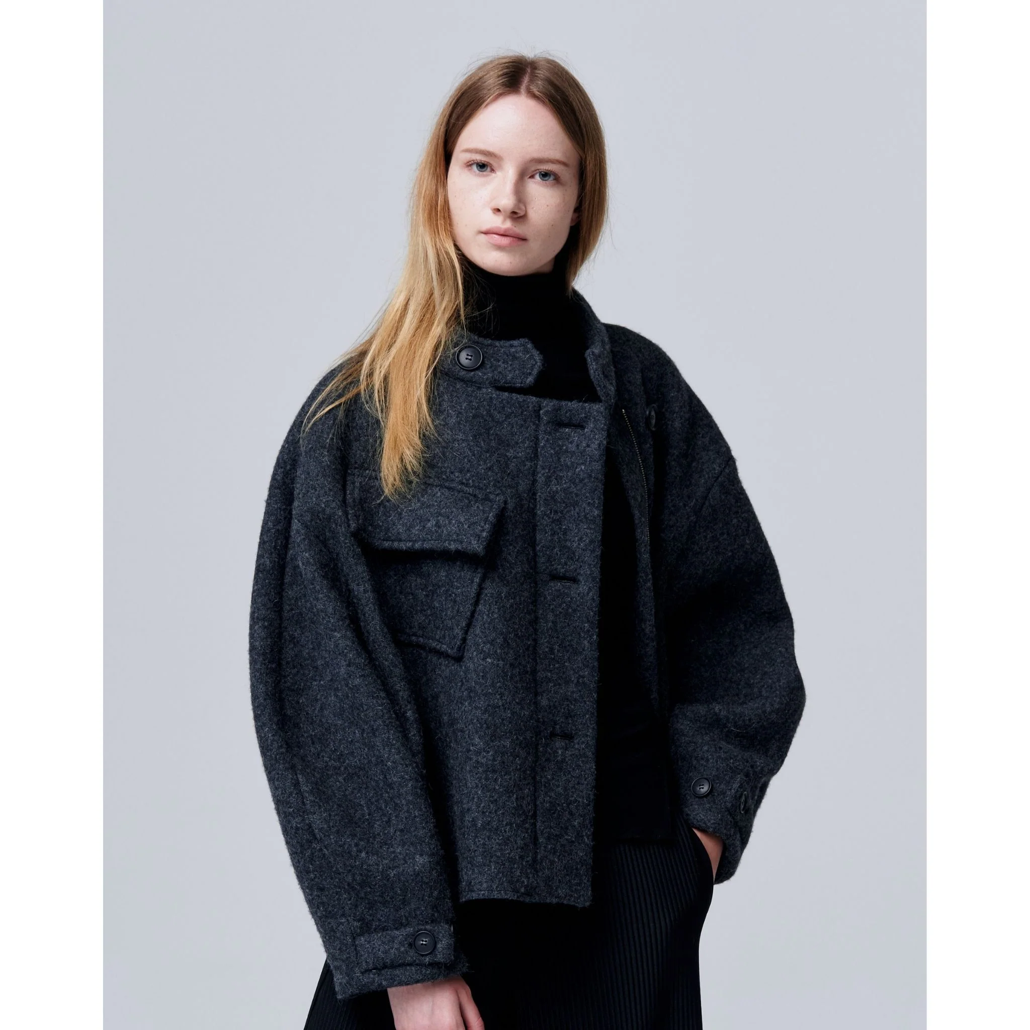Cloud Mohair Jacket with Wool and Alpaca Blend - Image 2