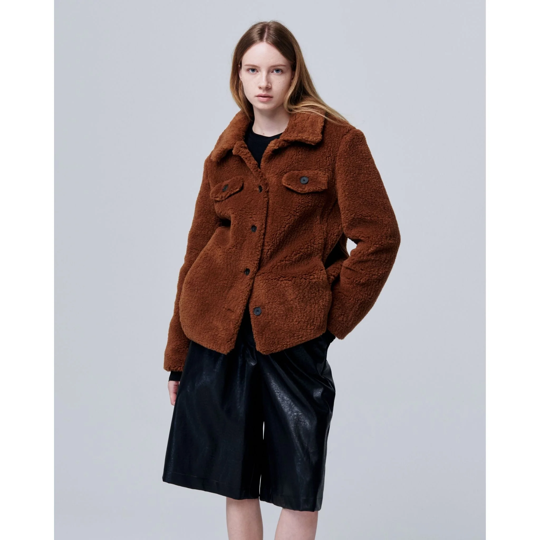 Ethereal Fur Jacket with Soft Fleece Fabric - Image 10