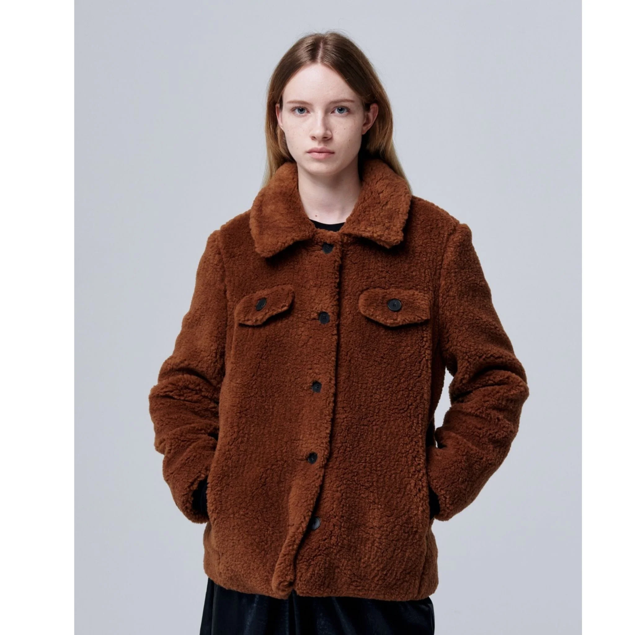 Ethereal Fur Jacket with Soft Fleece Fabric - Image 2