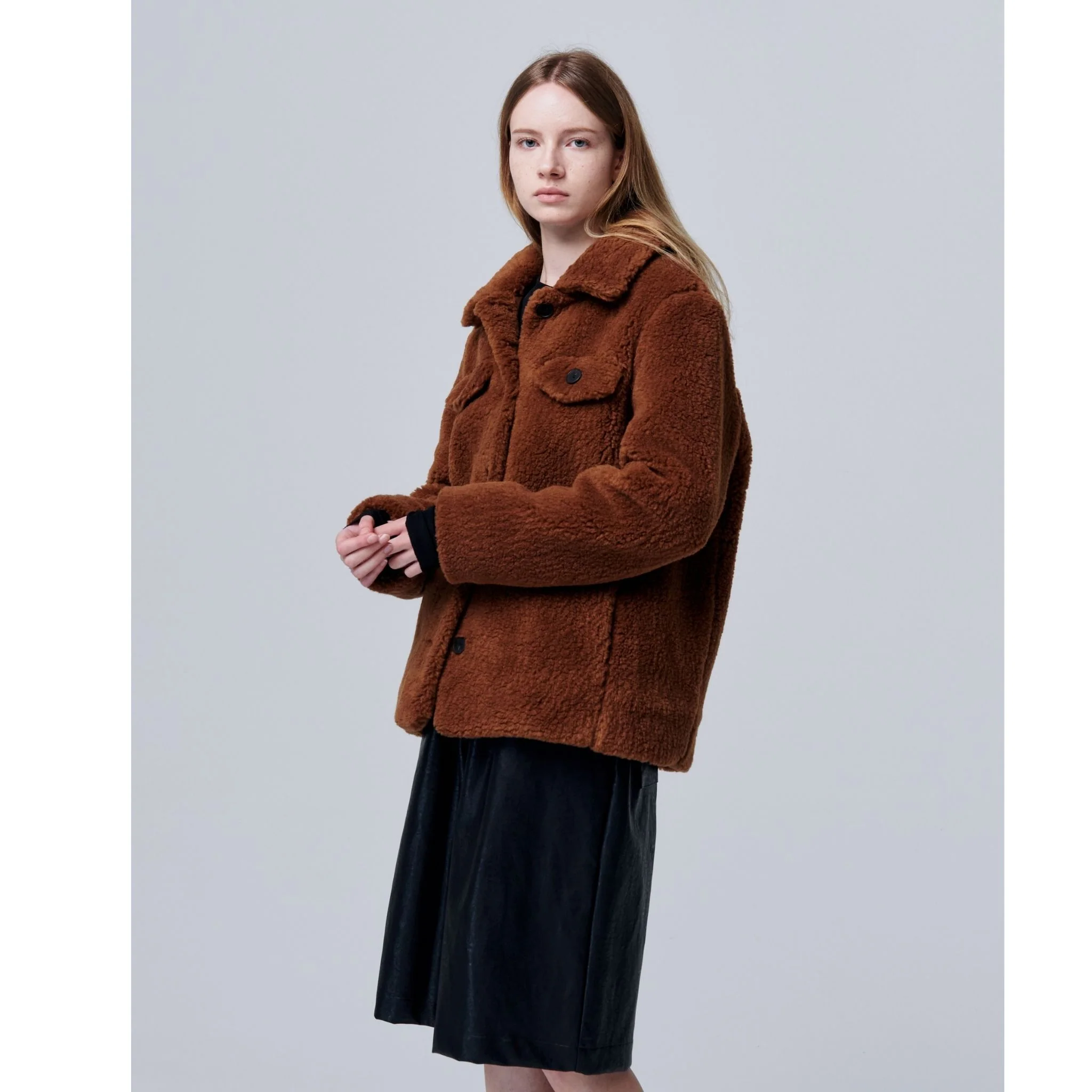 Ethereal Fur Jacket with Soft Fleece Fabric - Image 9
