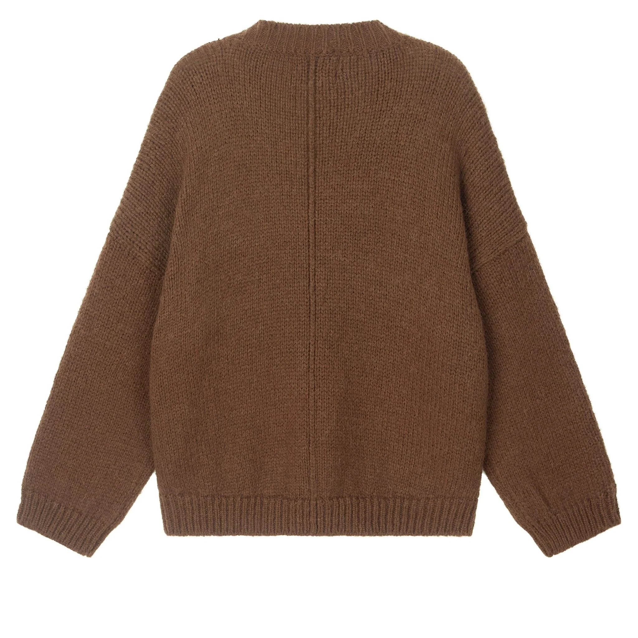 Halo Mohair Knit with V-neck and Long Sleeves - Image 9