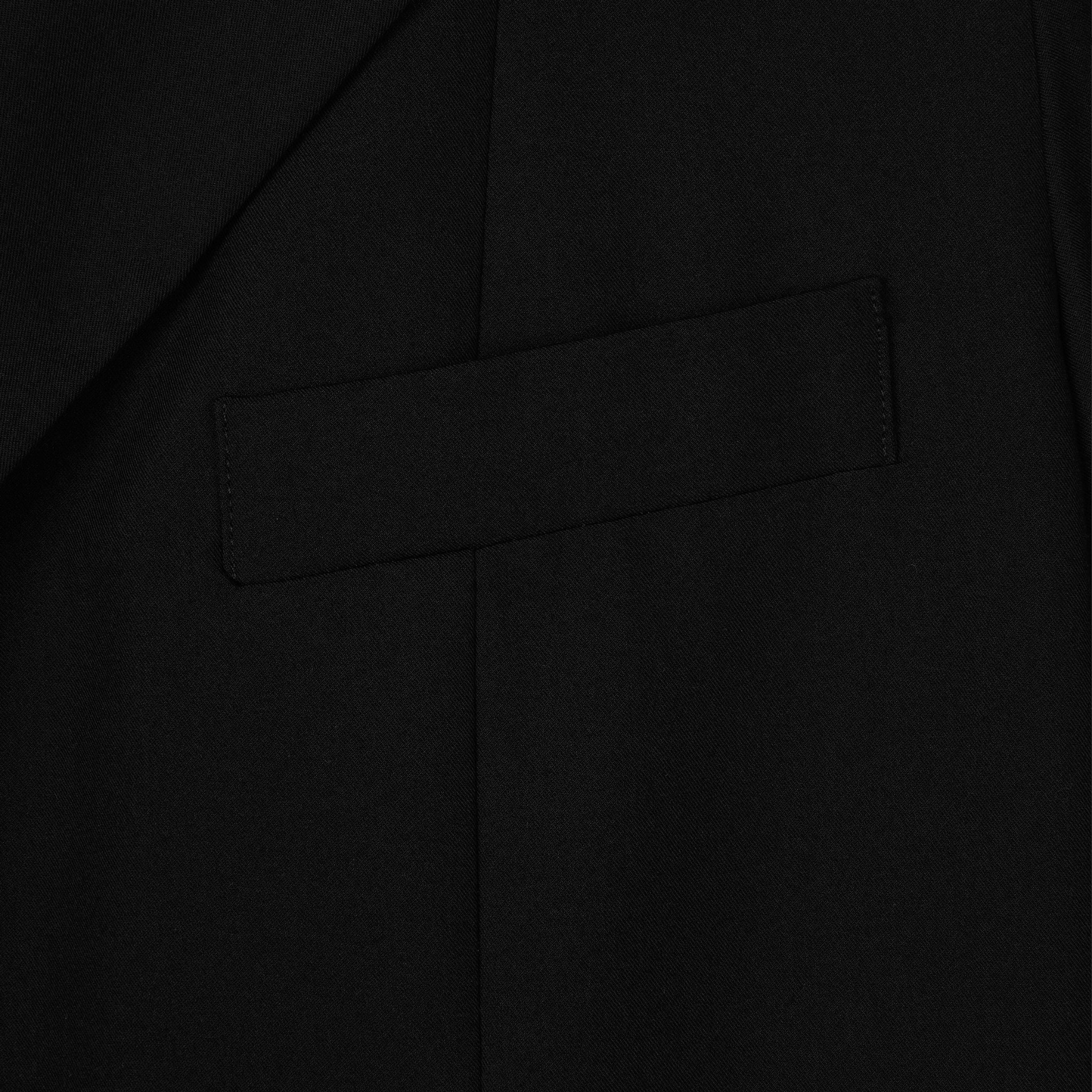 Noir Cuff Blazer with Folded Sleeve Detail and Waist Strap - Image 14