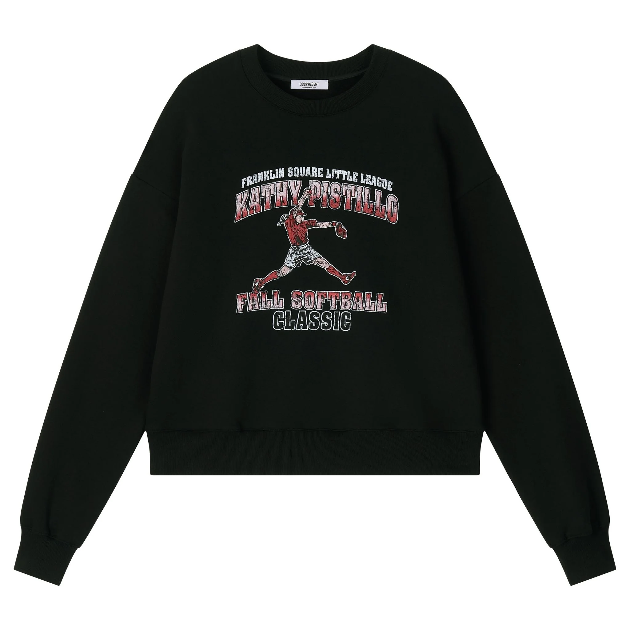 Vintage Ball Sweatshirt with Ribbed Hem