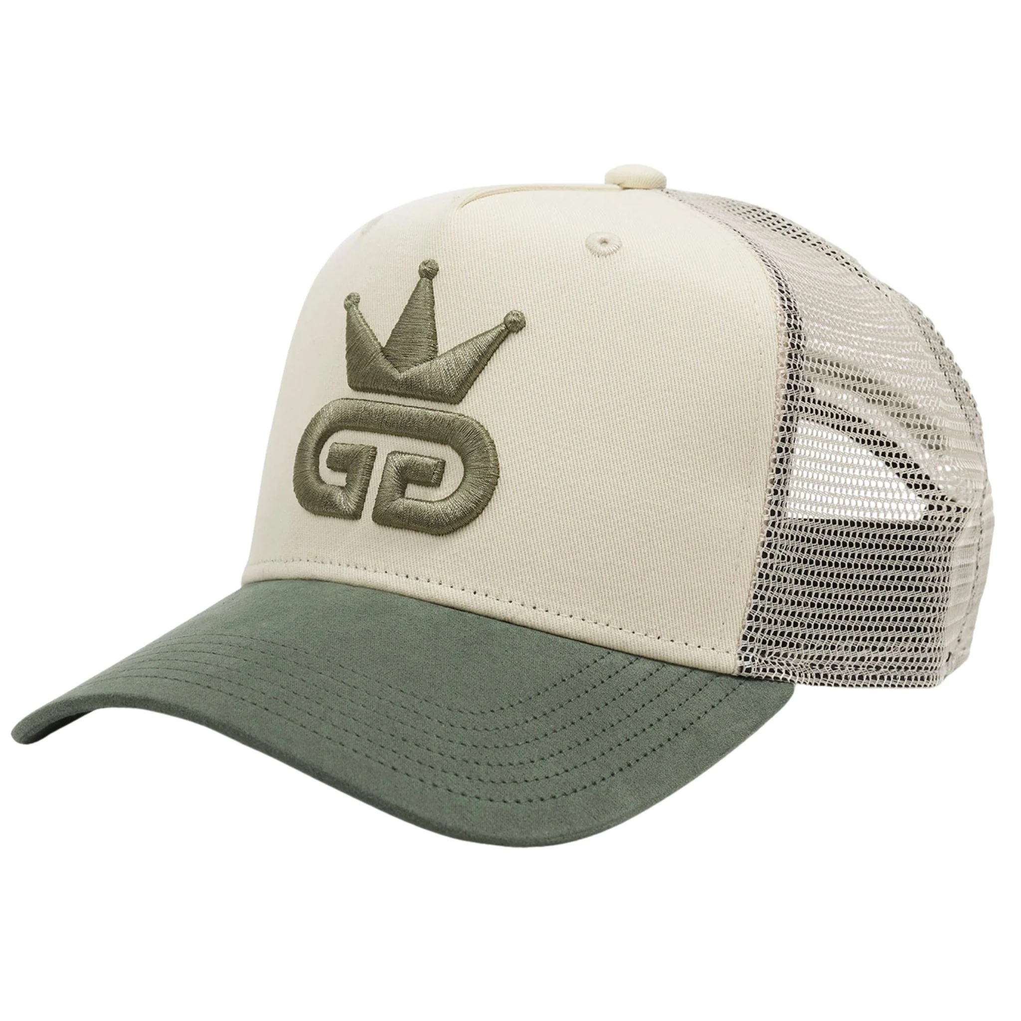 Off-White Mesh Hat Olive Green - Image 3