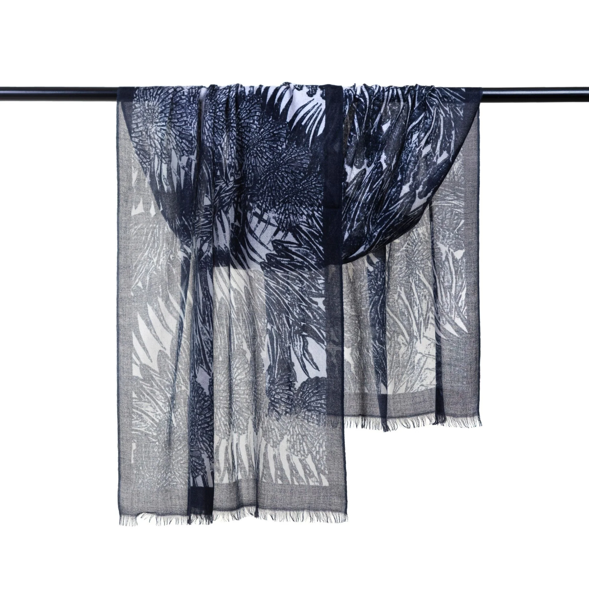 Black Ella Monochrome Stole - Image 5