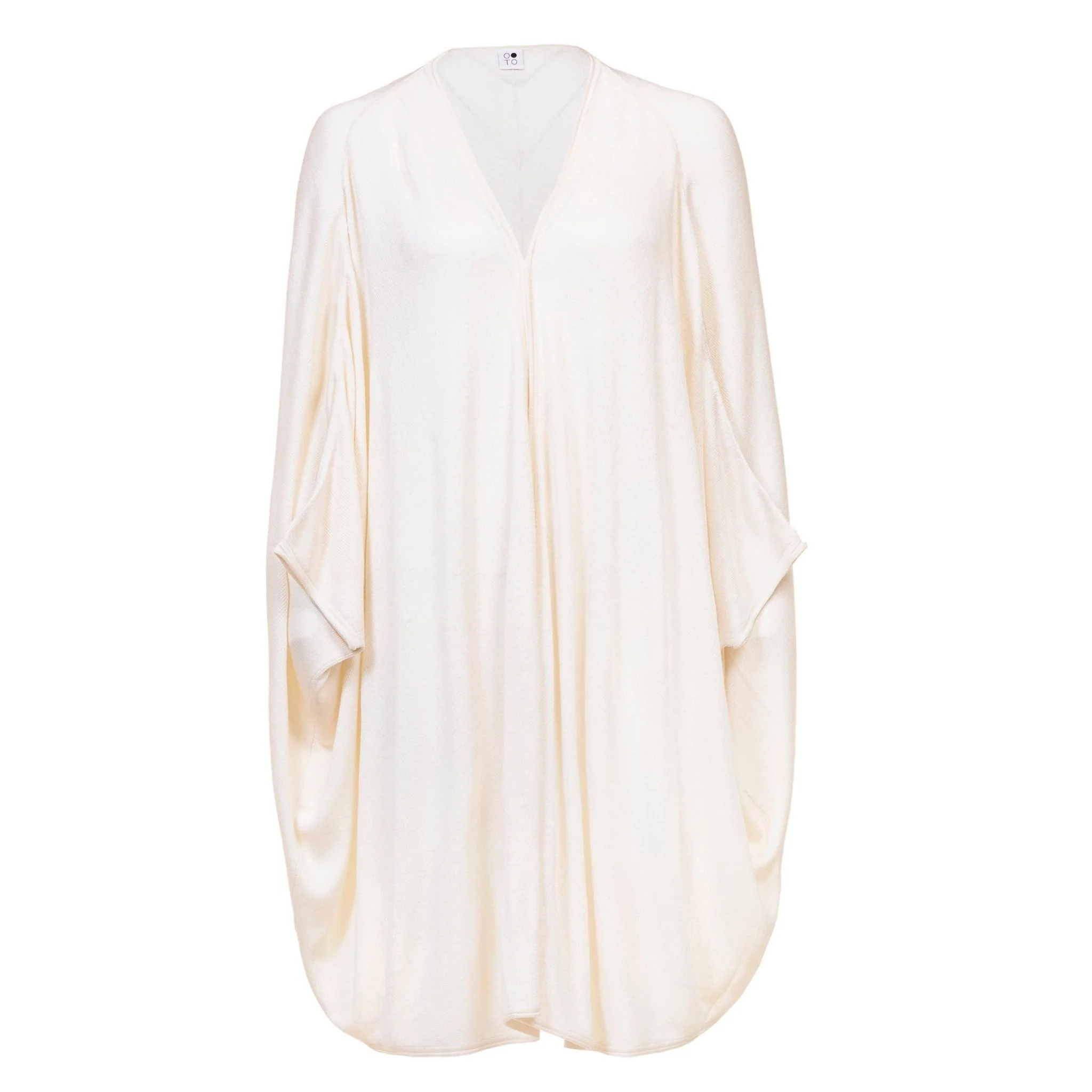 Chalk Lesley Open Cardigan Natural Poncho