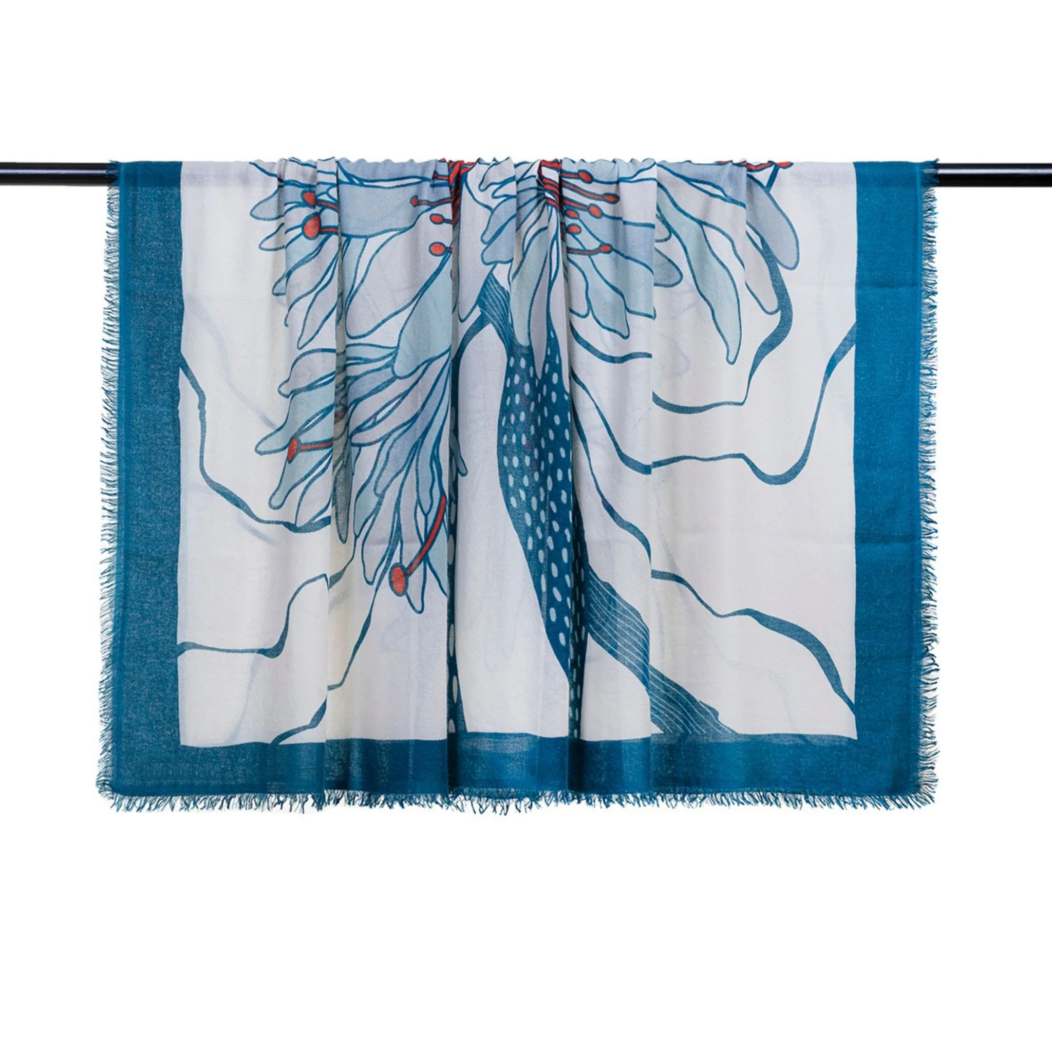 Olympia Printed Square Scarf - Image 5