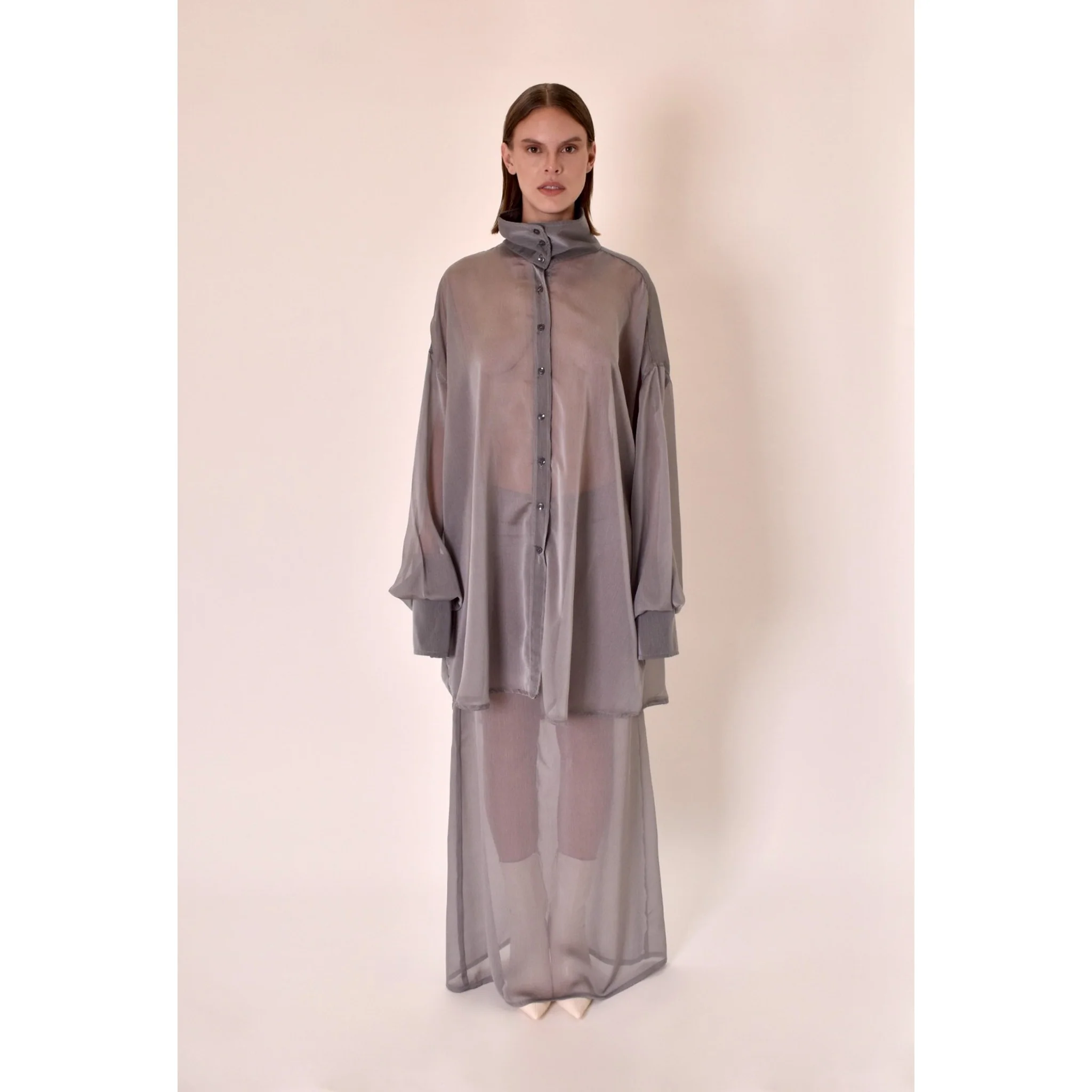 Oriental Skirt | Silver - Image 2