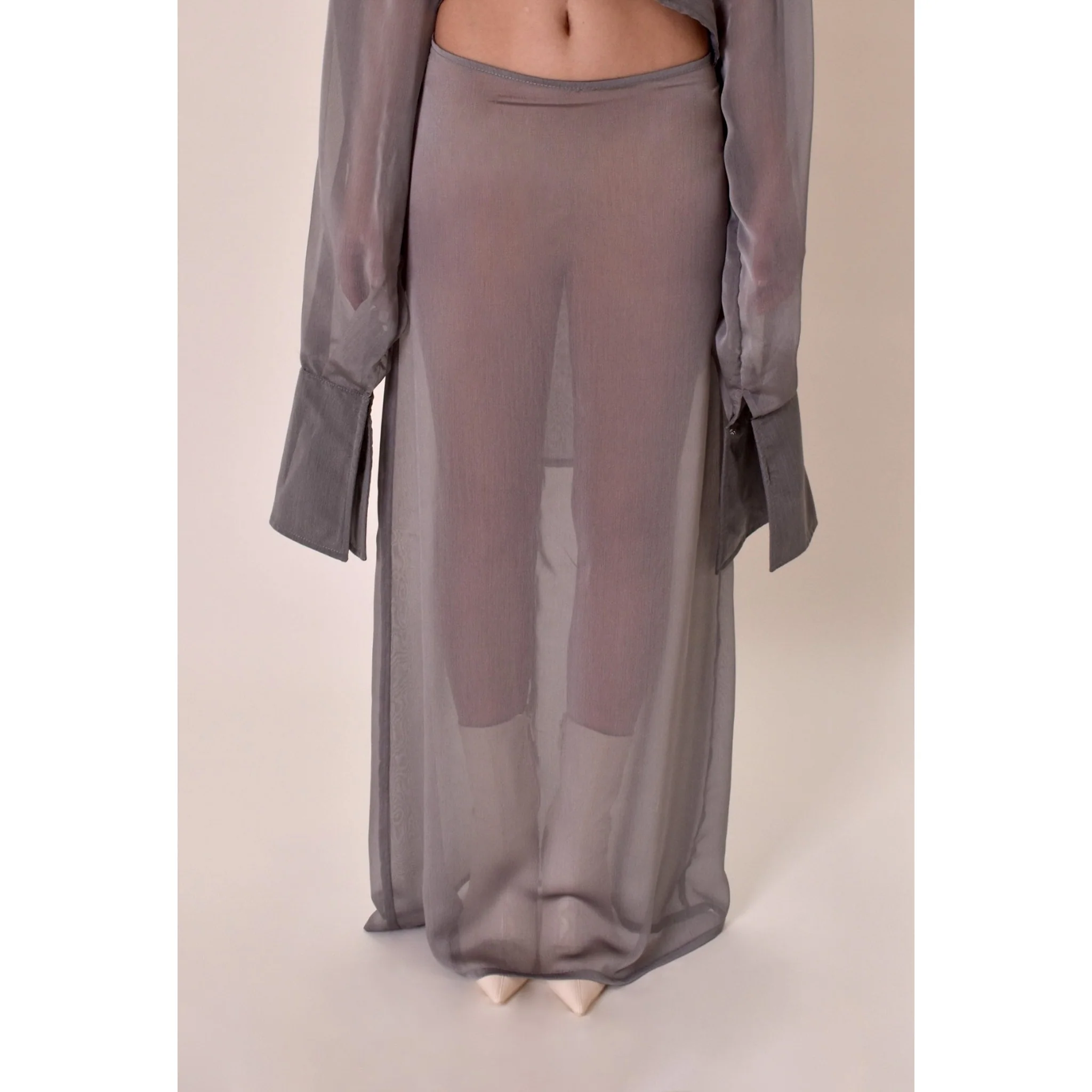 Oriental Skirt | Silver - Image 3