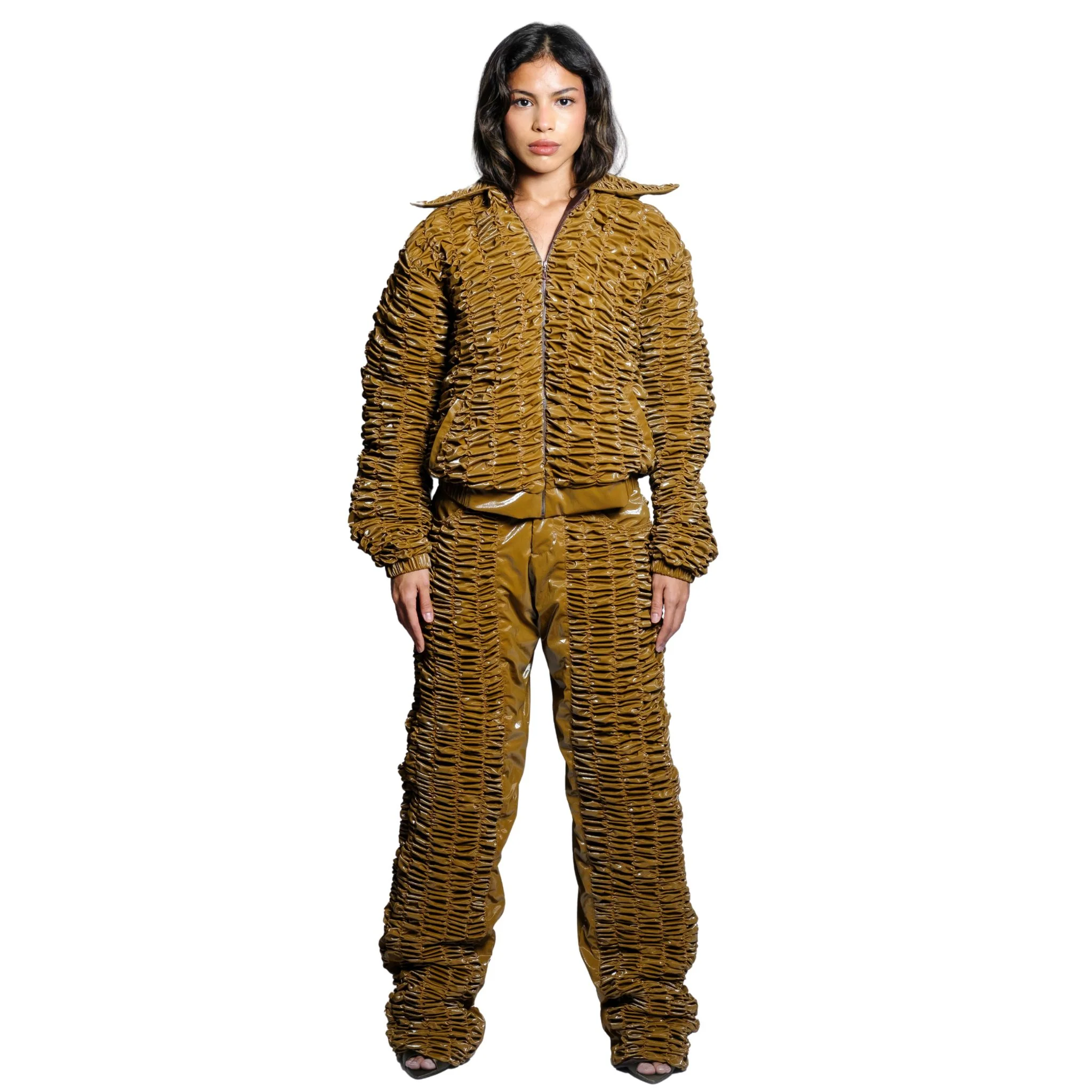 Y2K Bomber | Tan - Image 4