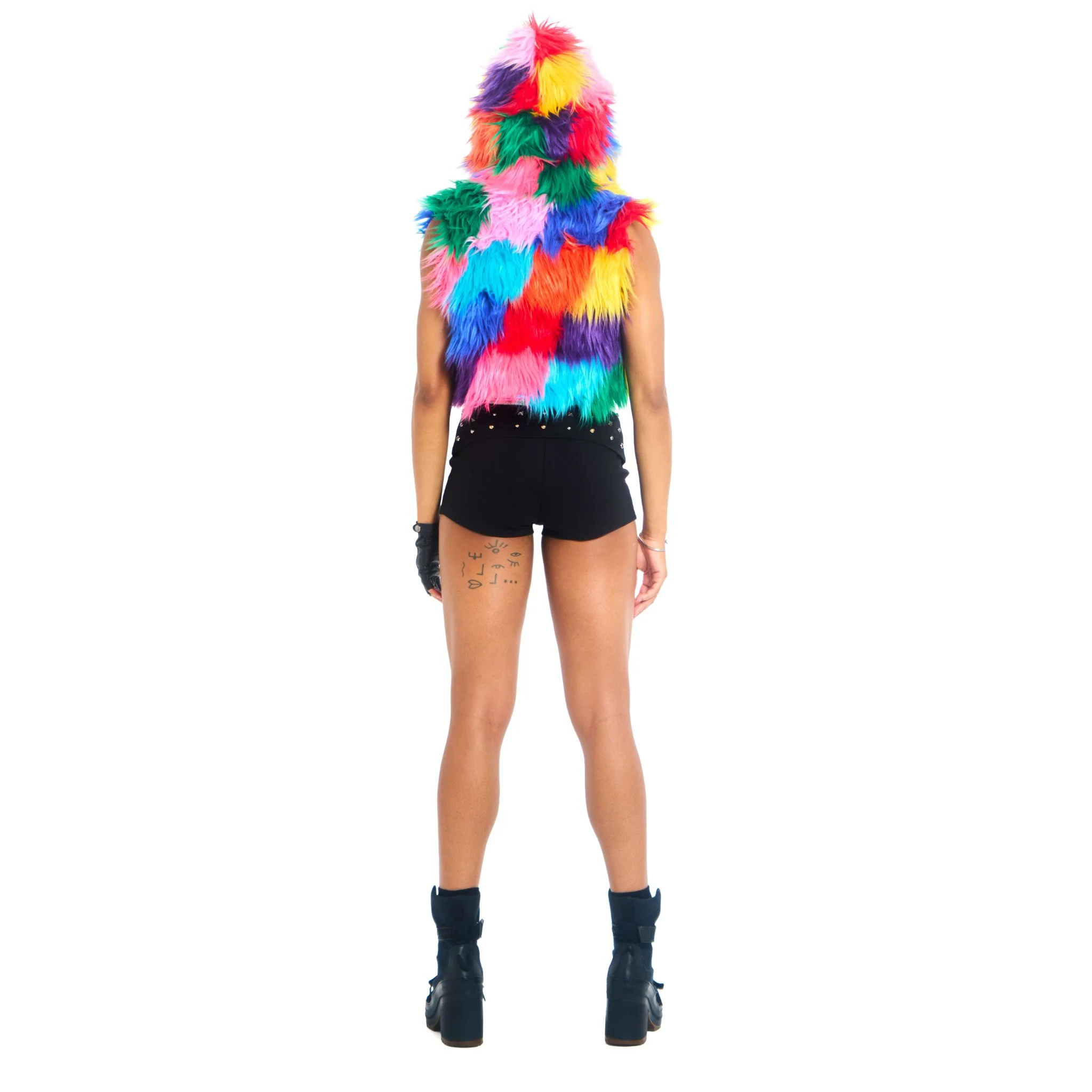 Cropped Hooded Vest - Image 5