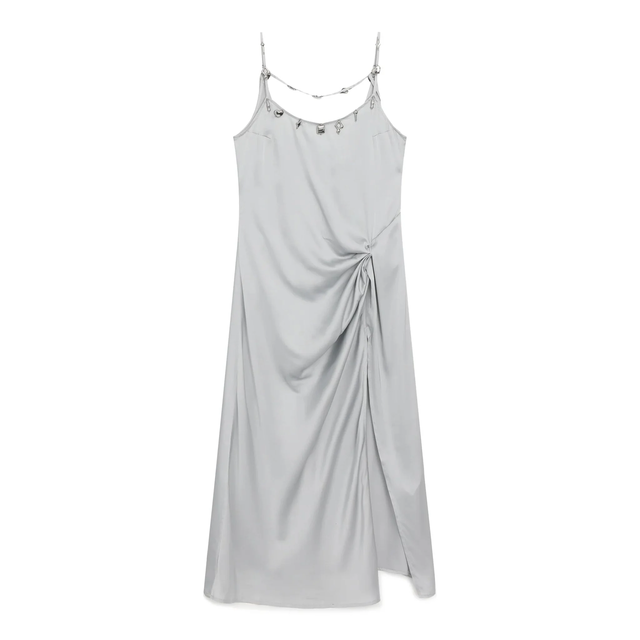 Silver Charm Slip Dress
