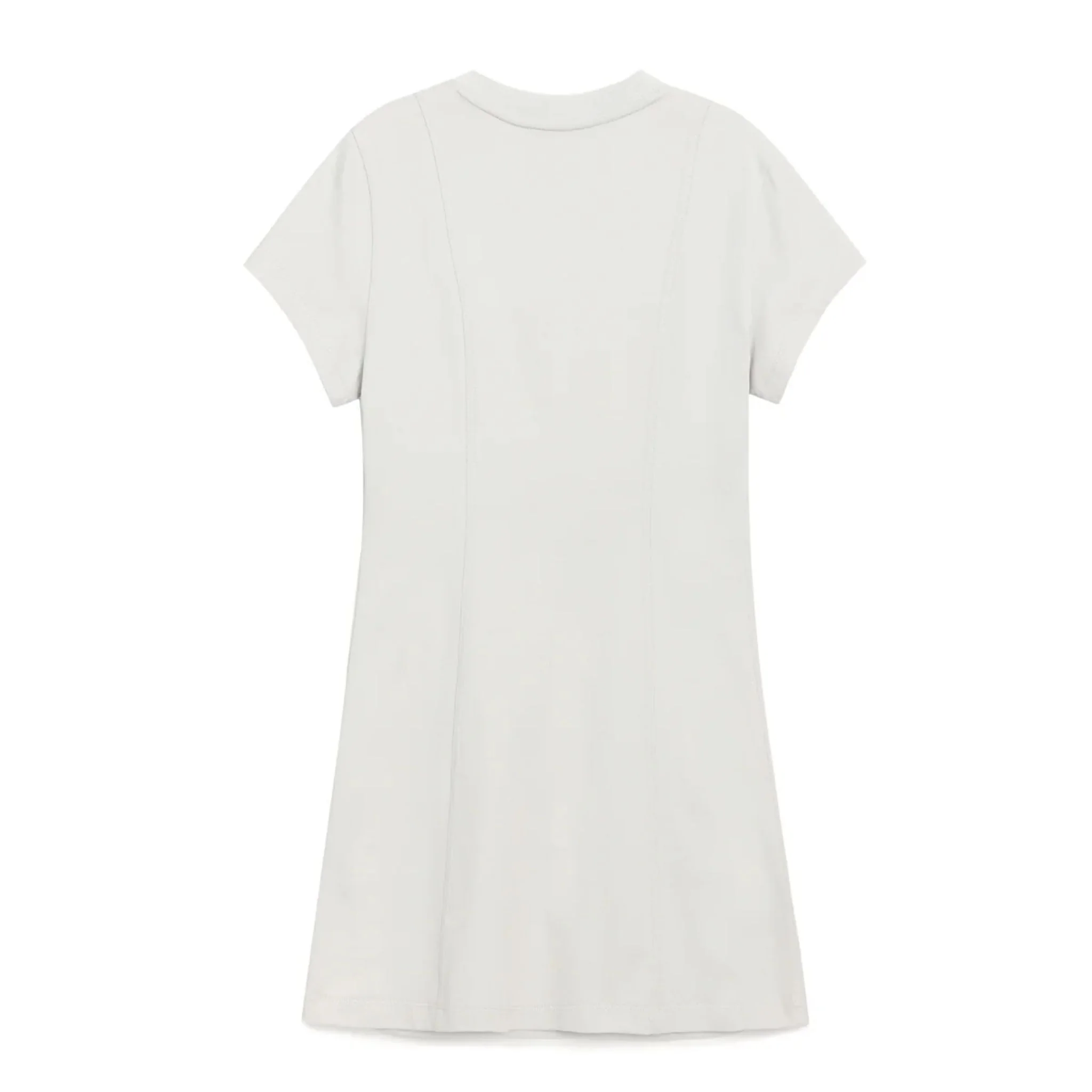 Silver Charm T-Shirt Dress | Beige - Image 2