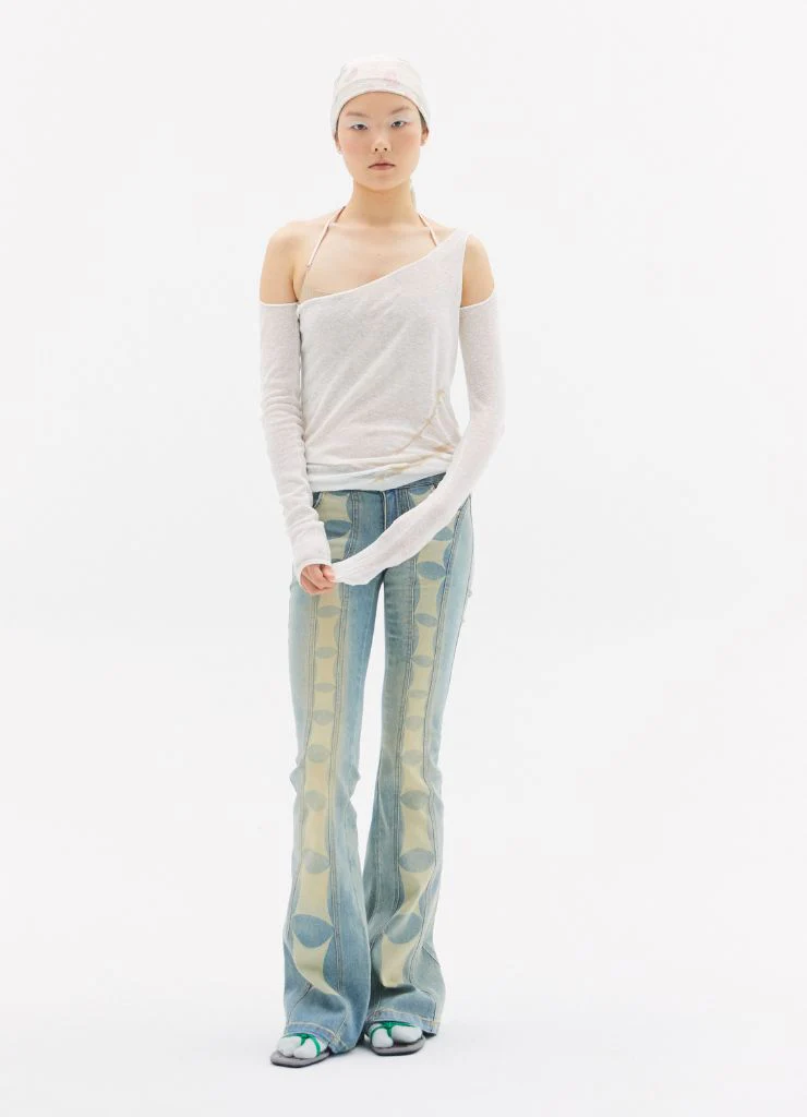 Thorn Intarsia Long-Sleeve T-shirt | Vapor - Image 2
