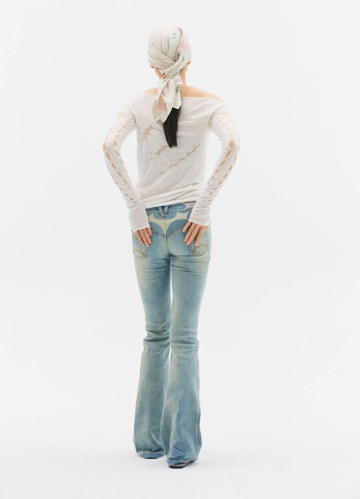 Thorn Intarsia Long-Sleeve T-shirt | Vapor - Image 3