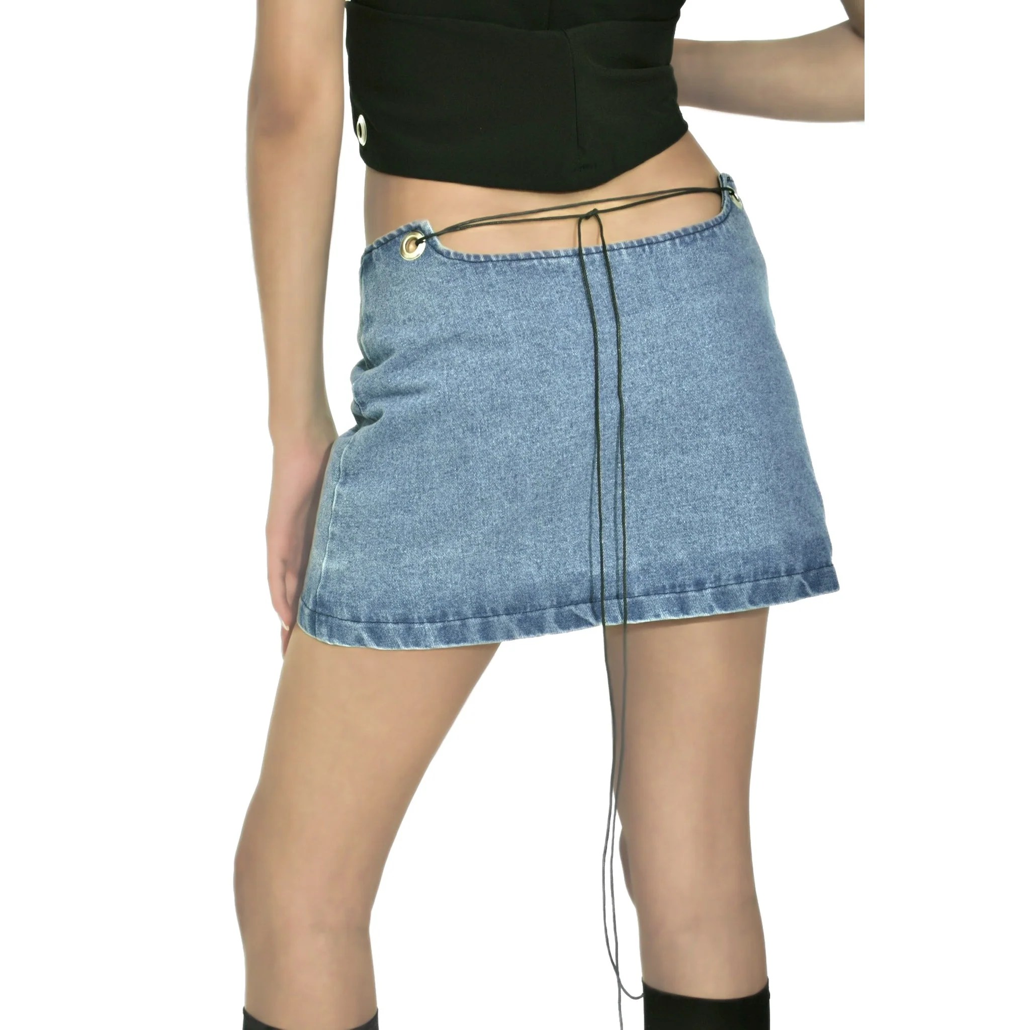 Sacro Denim Skirt - Image 4