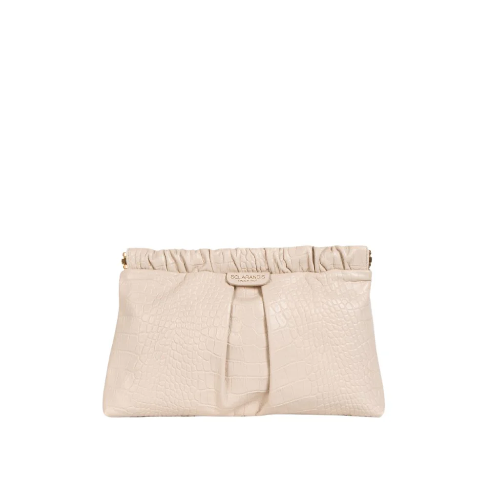 Embossed Croc Leather | Off White