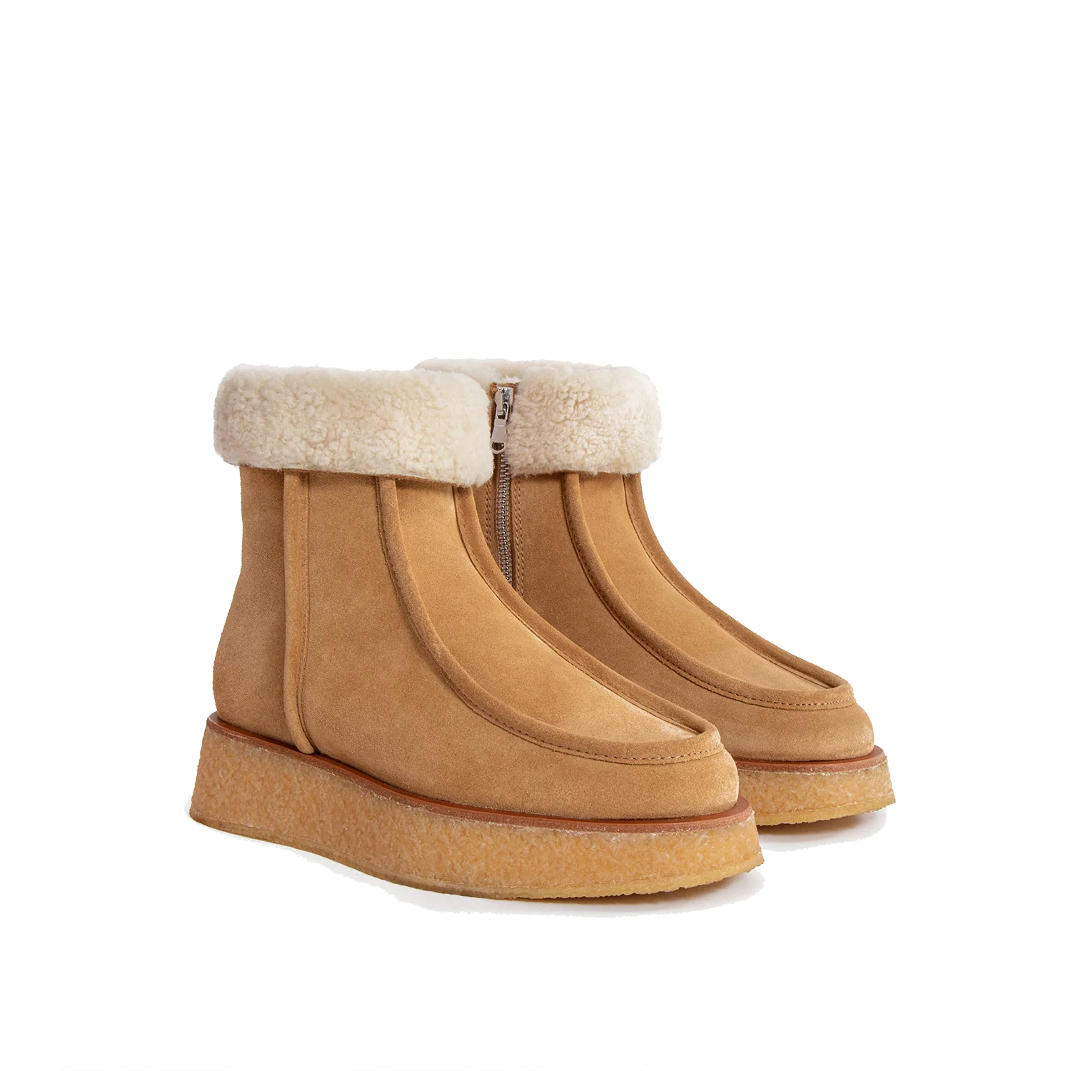GIANNA Tan Ankle Boots - Image 2