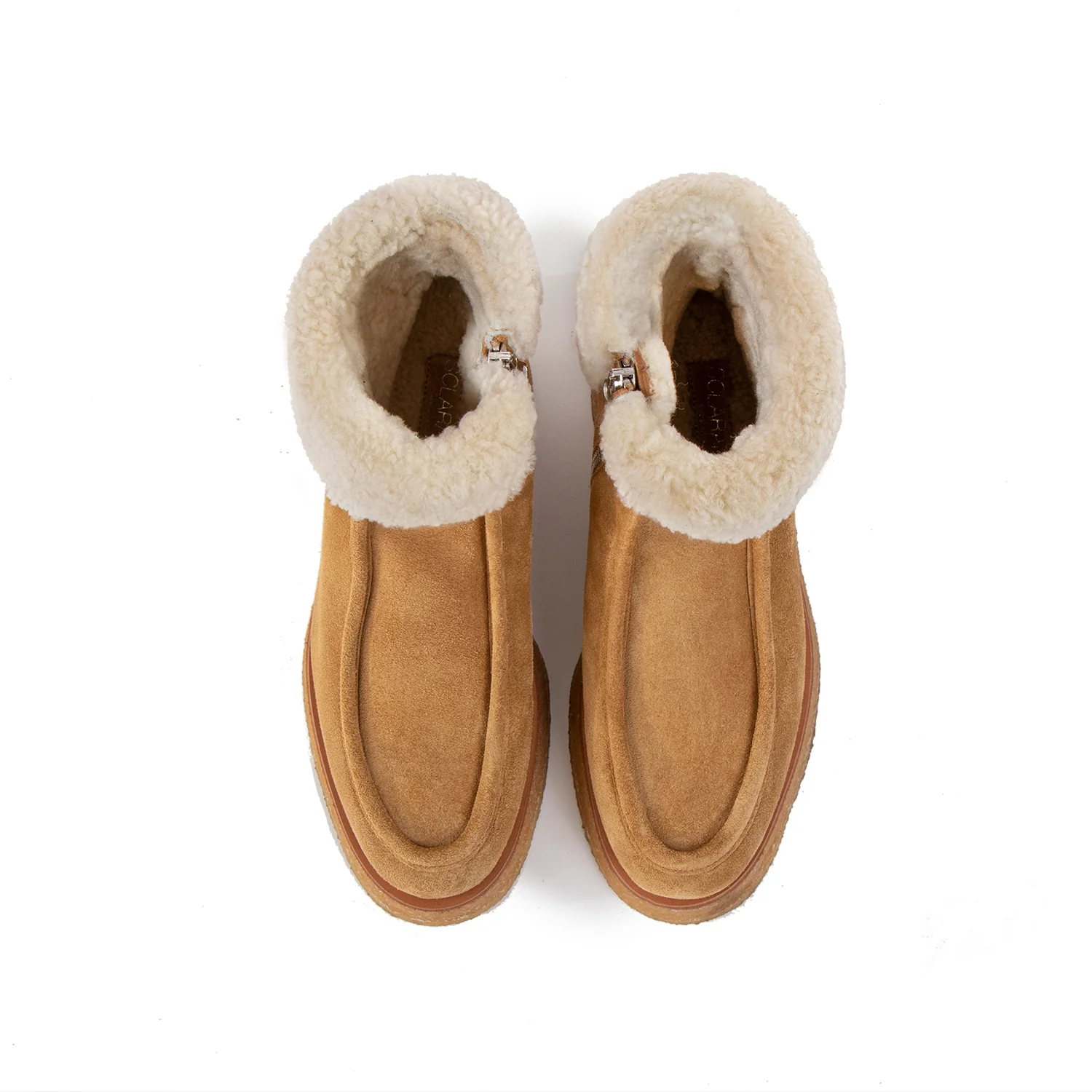 GIANNA Tan Ankle Boots - Image 3