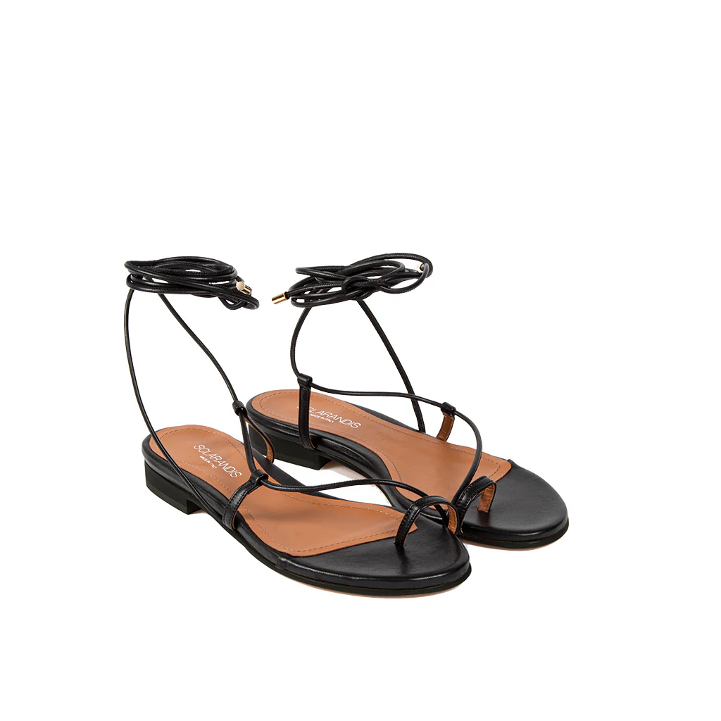 Gladiator Black Nappa Sandal - Image 2