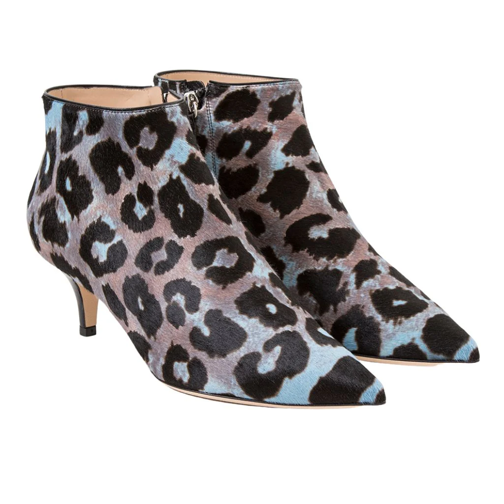 Greta Blue Haircalf Boots - Image 2