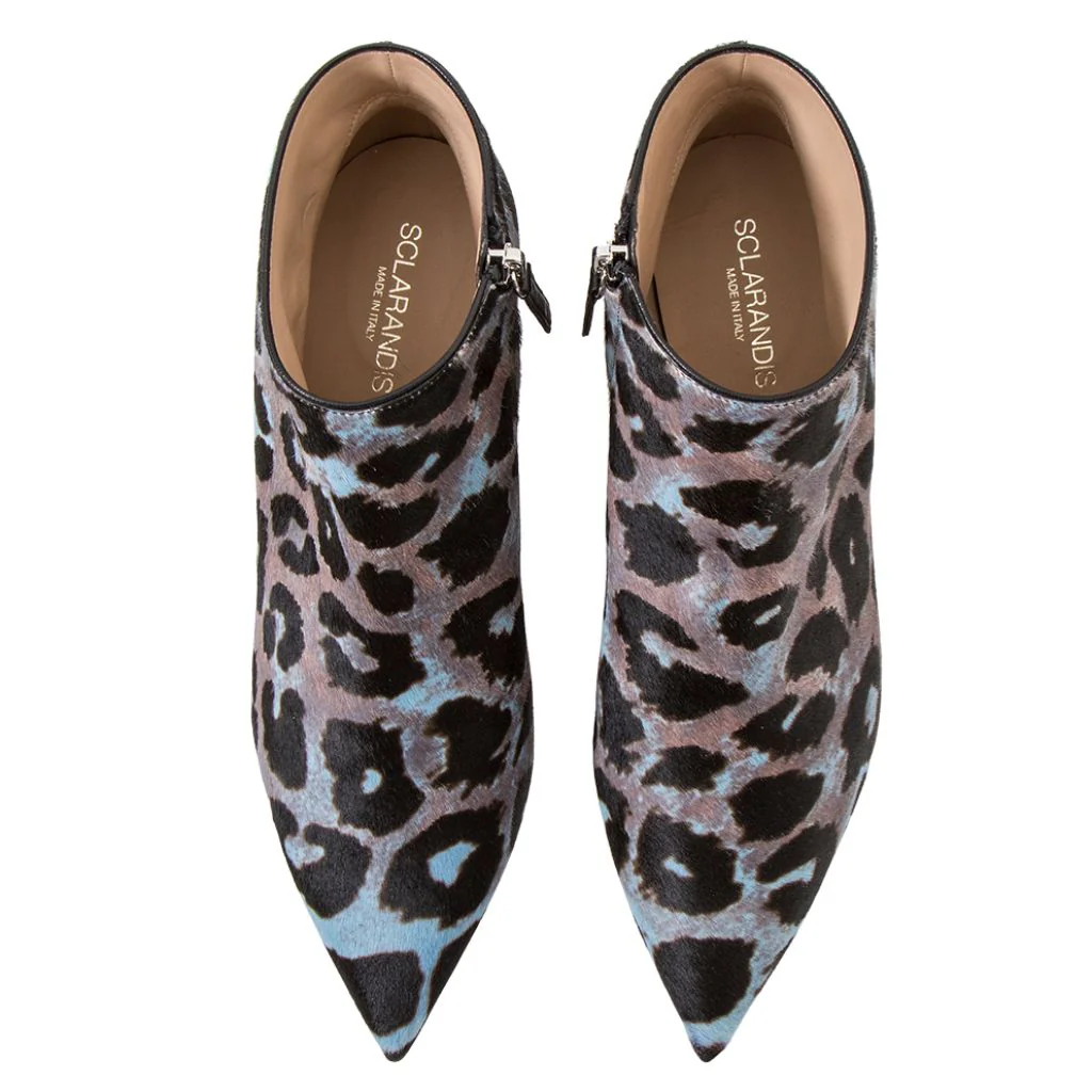 Greta Blue Haircalf Boots - Image 3