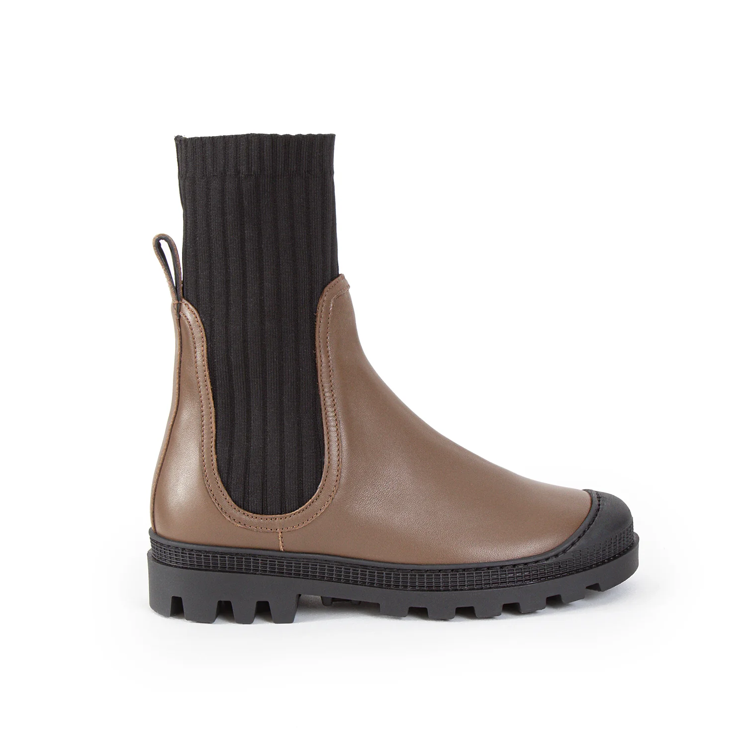 LEILA Nappa Boots | Khaki