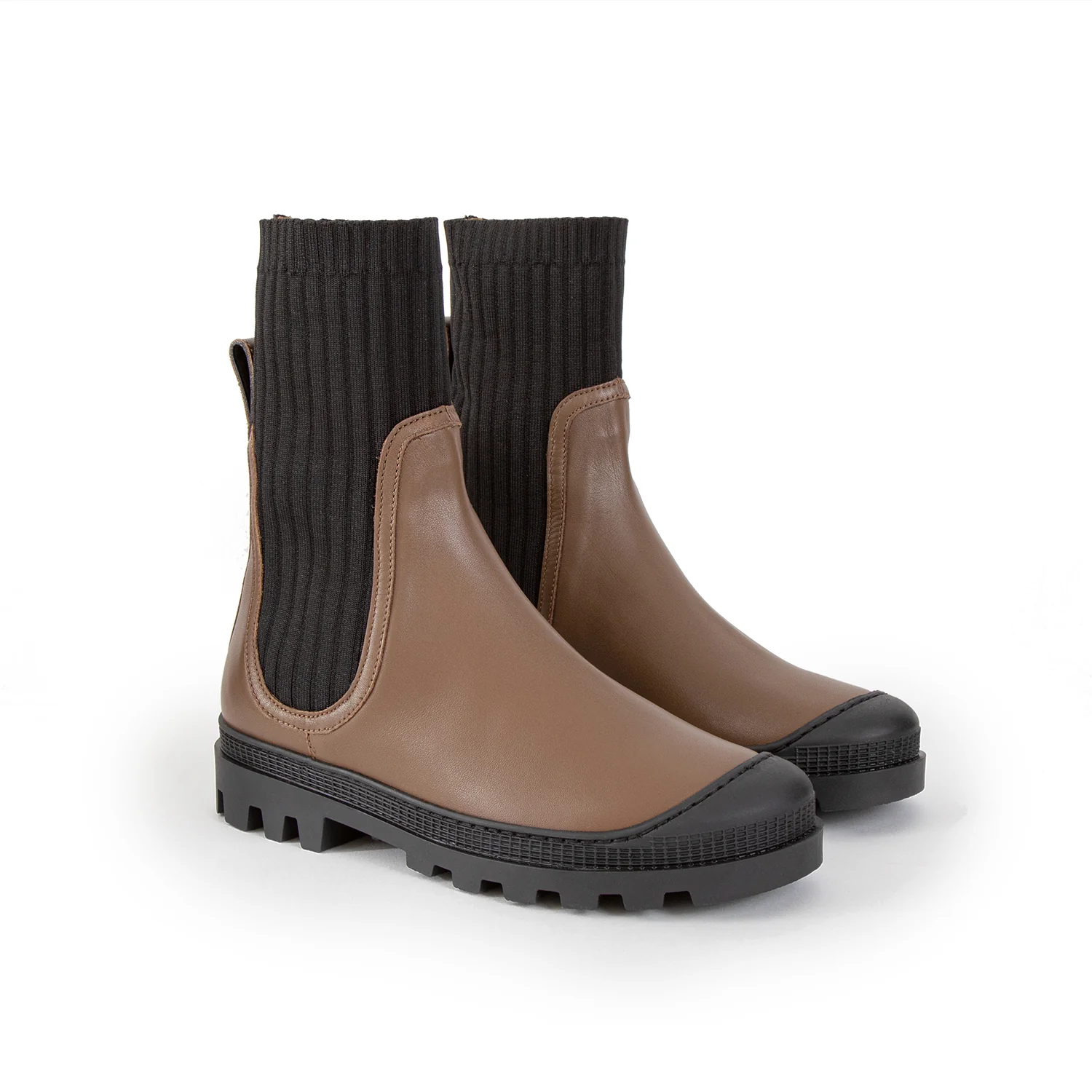 LEILA Nappa Boots | Khaki - Image 2