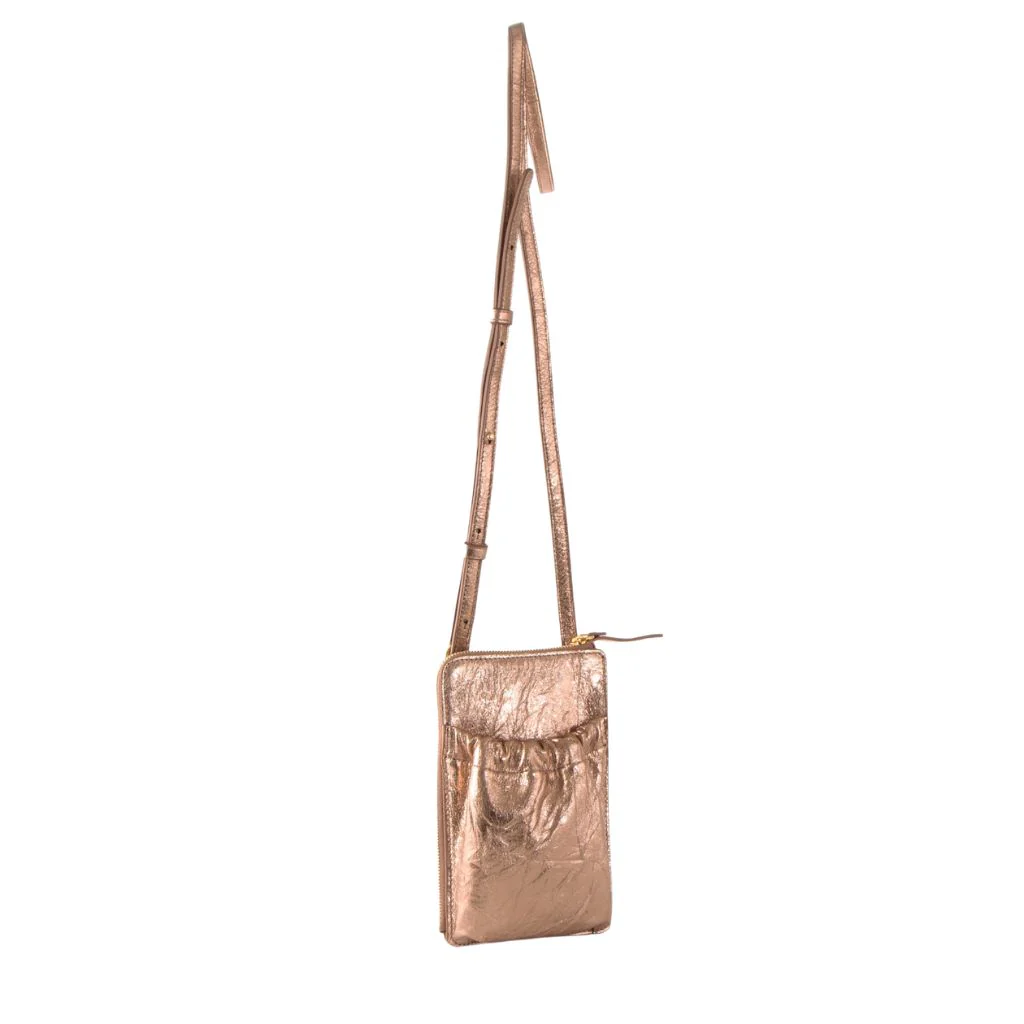 Phone Crossbody Bag | Gold - Image 2
