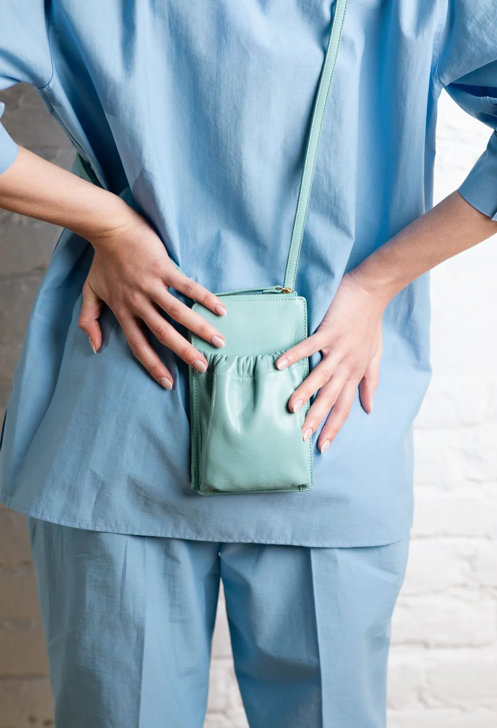 Phone Crossbody Bag | Light Blue - Image 4