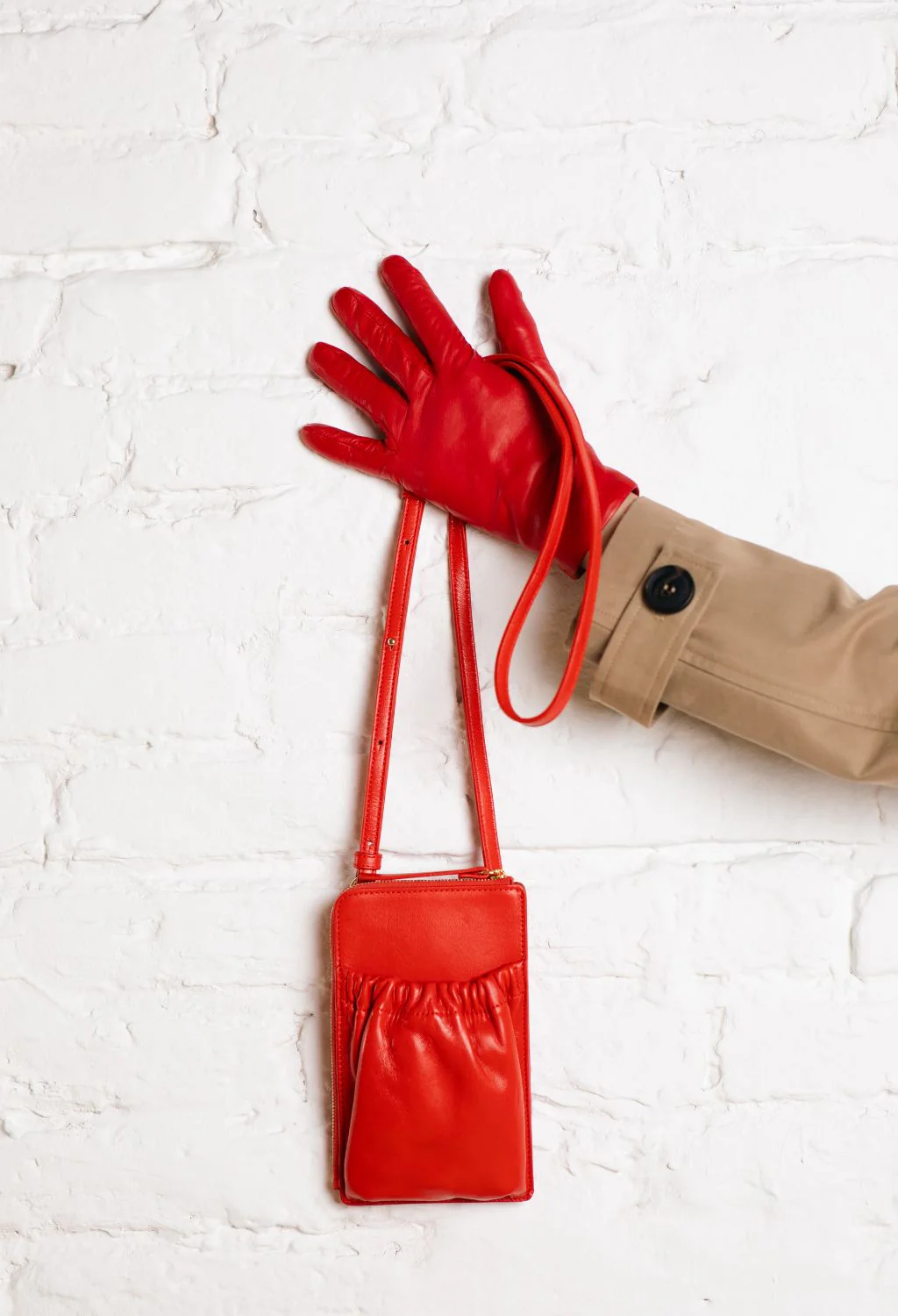 Phone Crossbody Bag | Red - Image 4