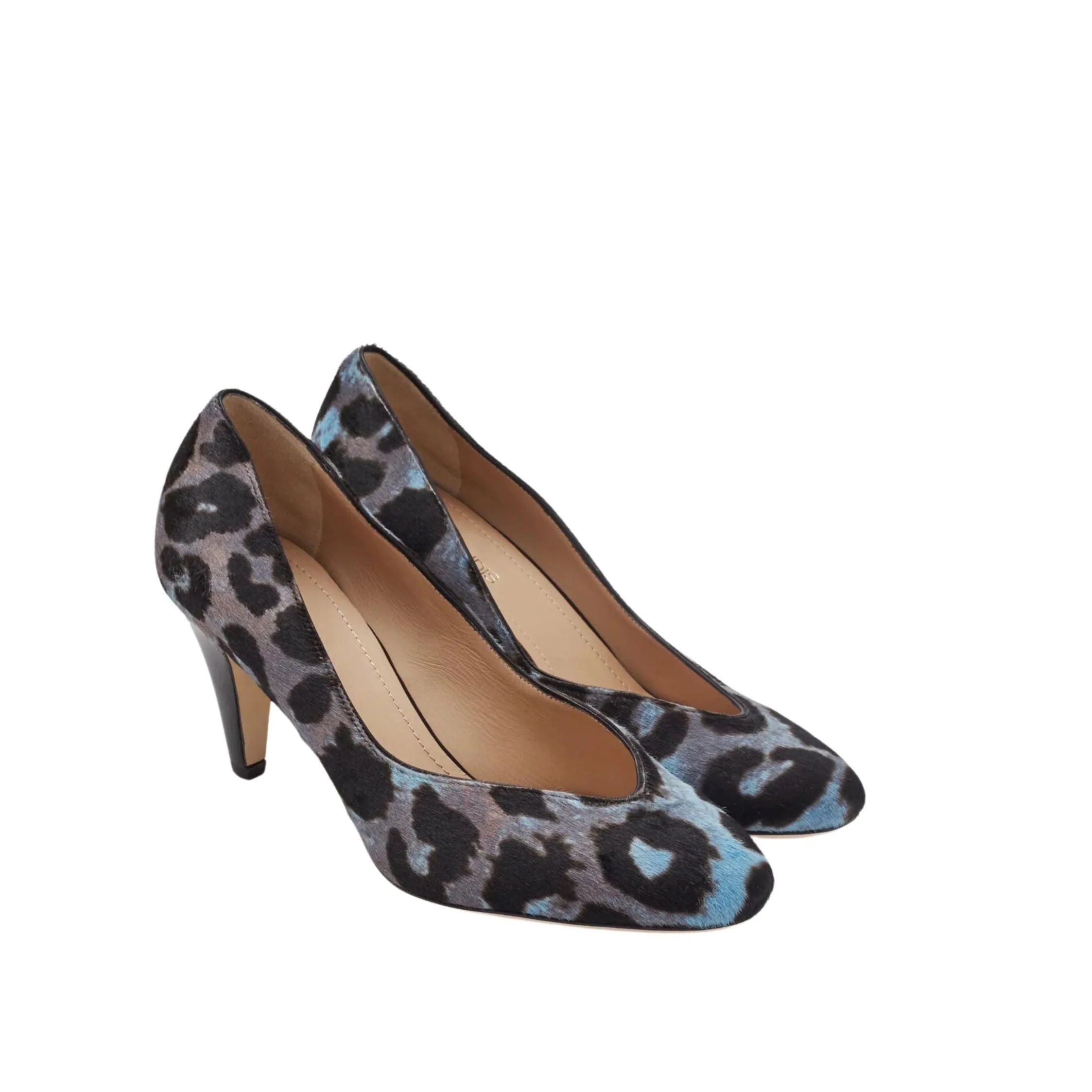 Stella Blue Haircalf Pumps - Image 2