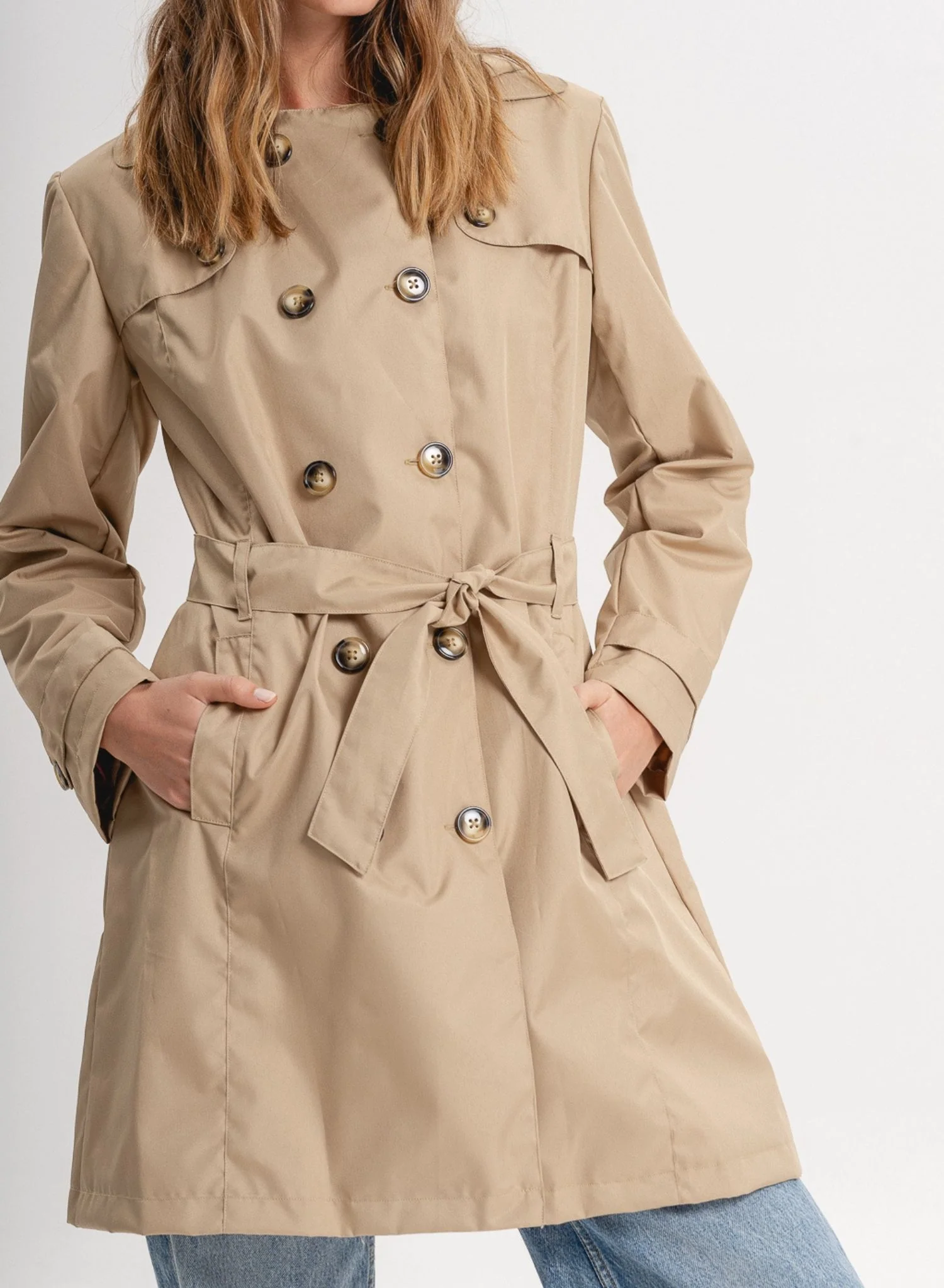 Beige Manhattan Trench Coat - Image 10