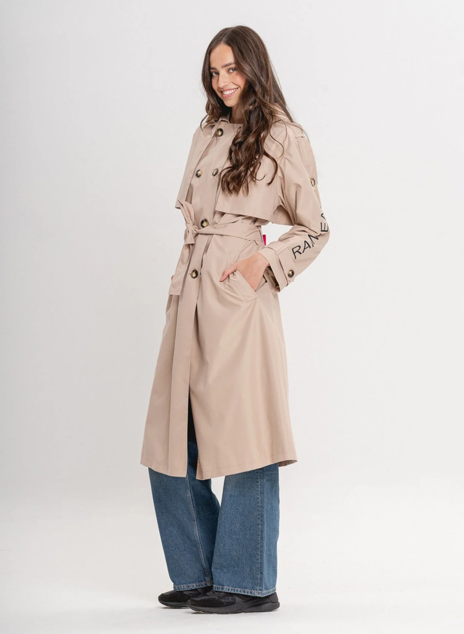 Bronx Trench Coat | Beige - Image 7