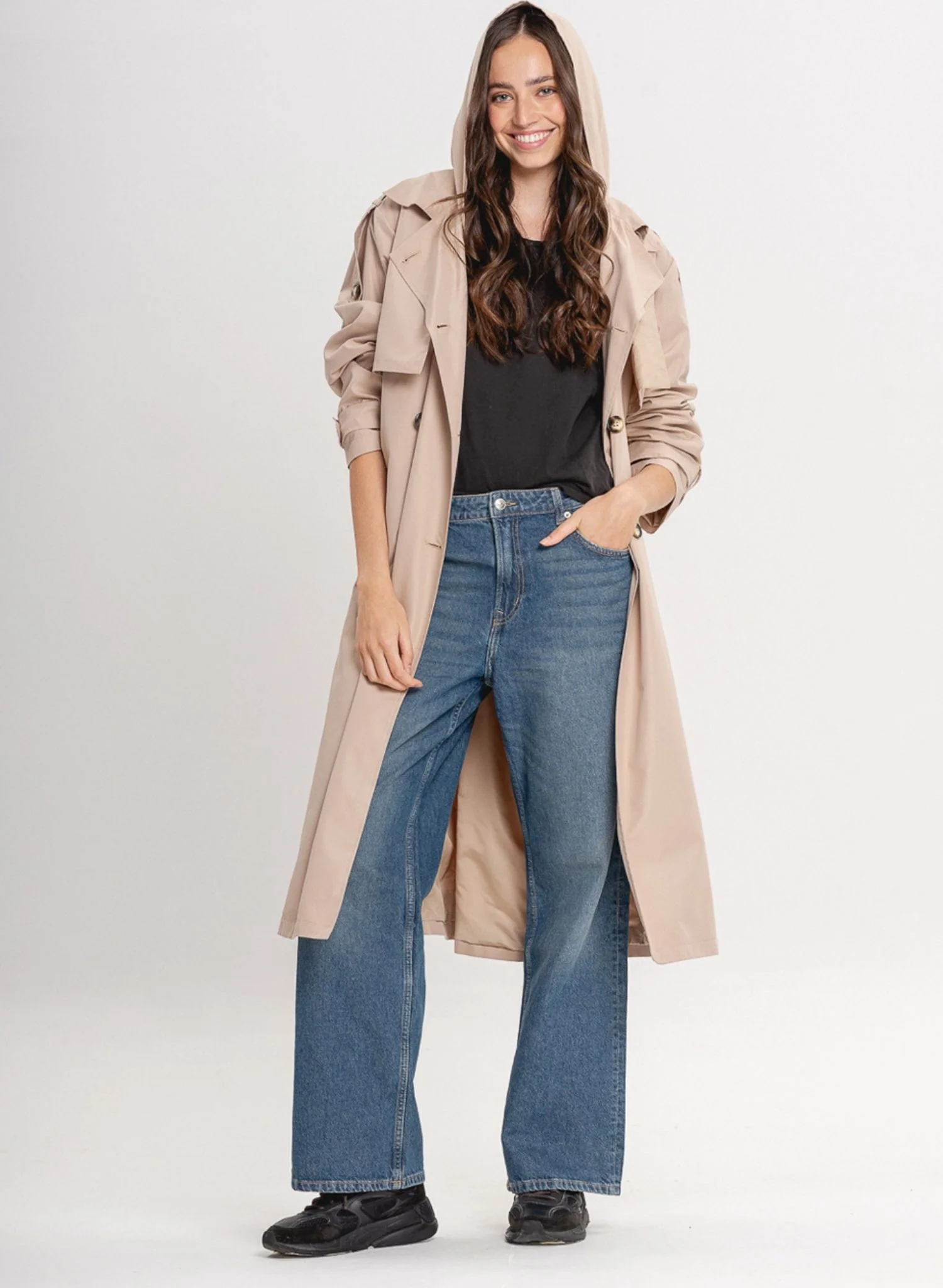 Bronx Trench Coat | Beige - Image 9