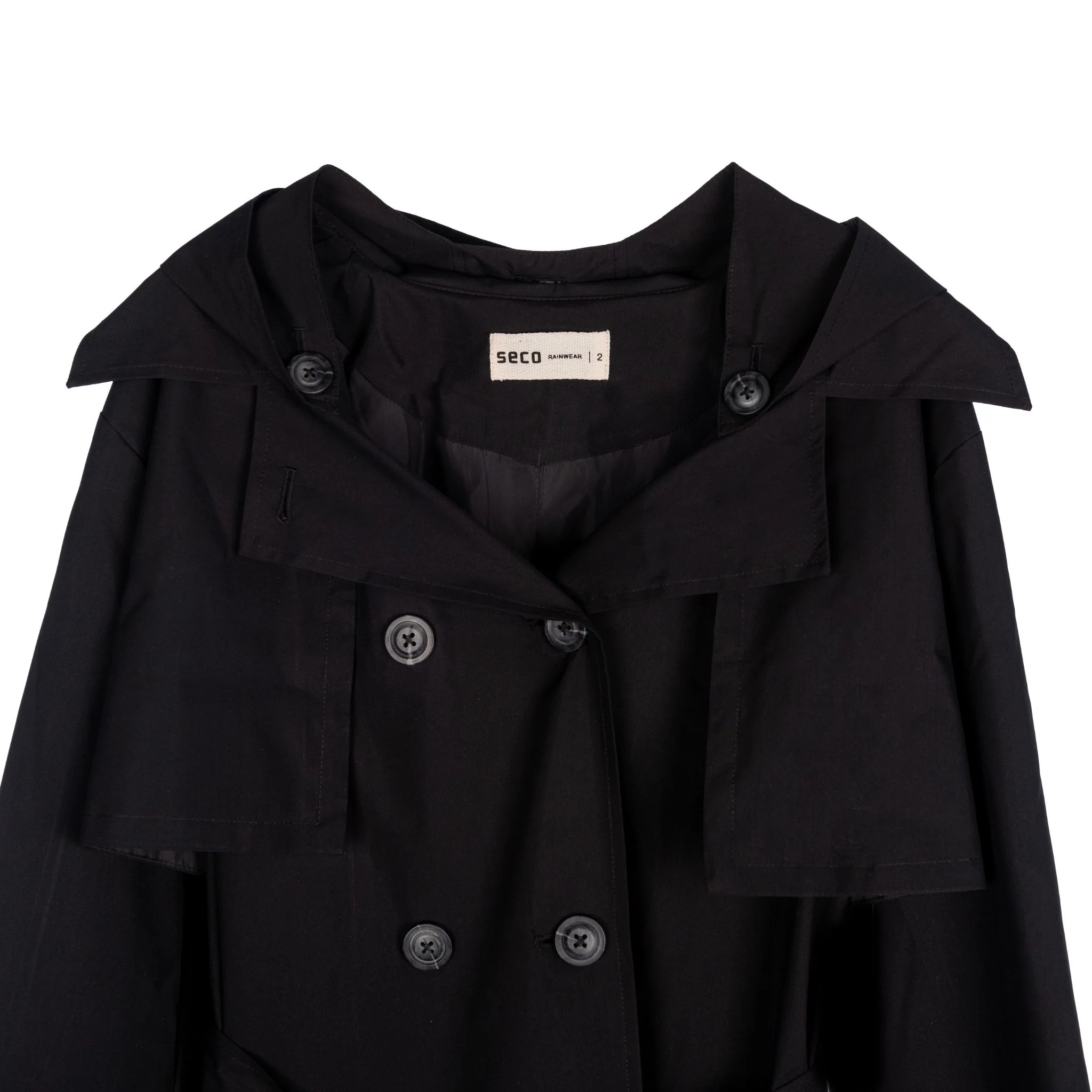 Bronx Trench Coat | Black - Image 4