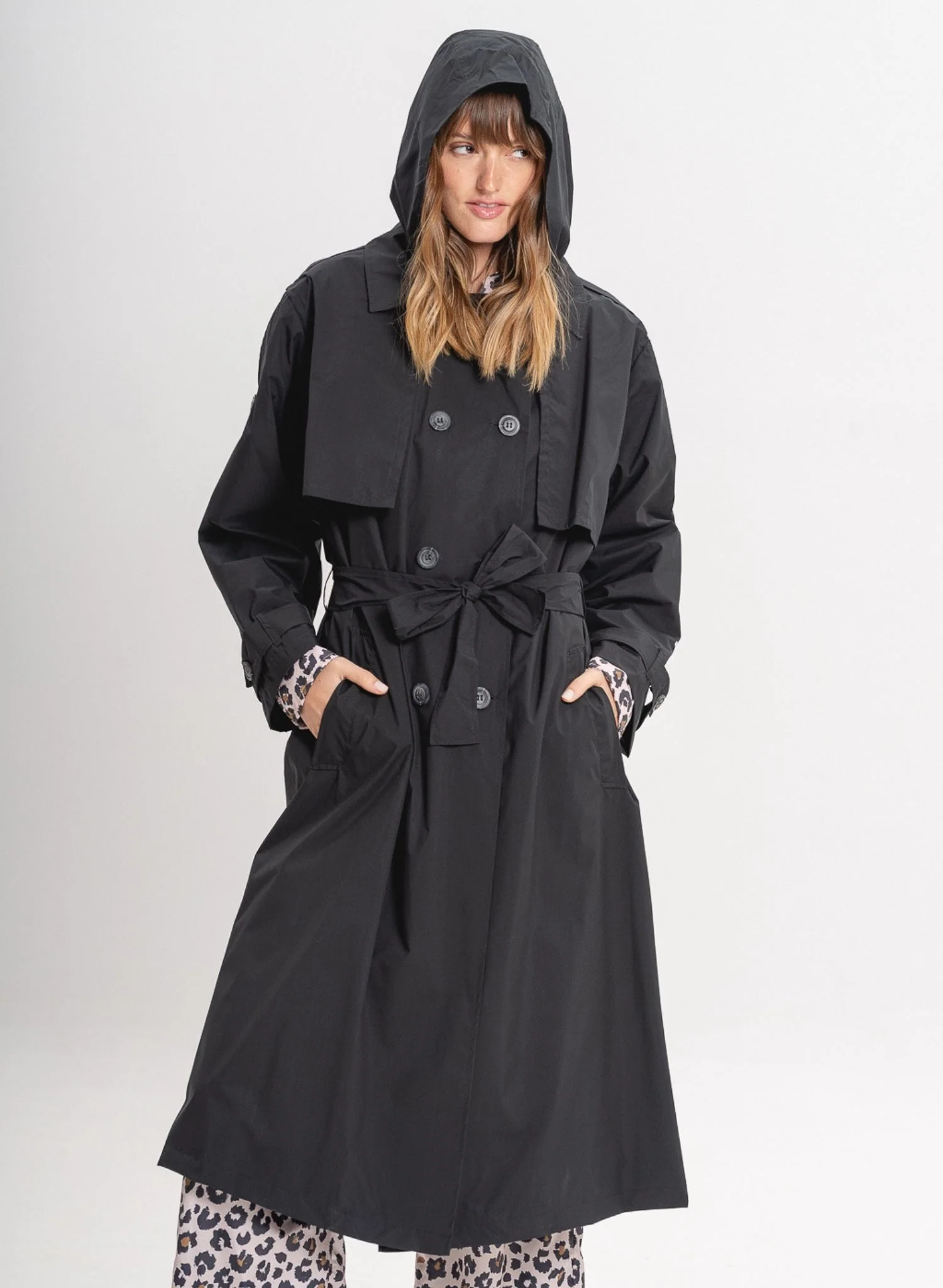 Bronx Trench Coat | Black - Image 9