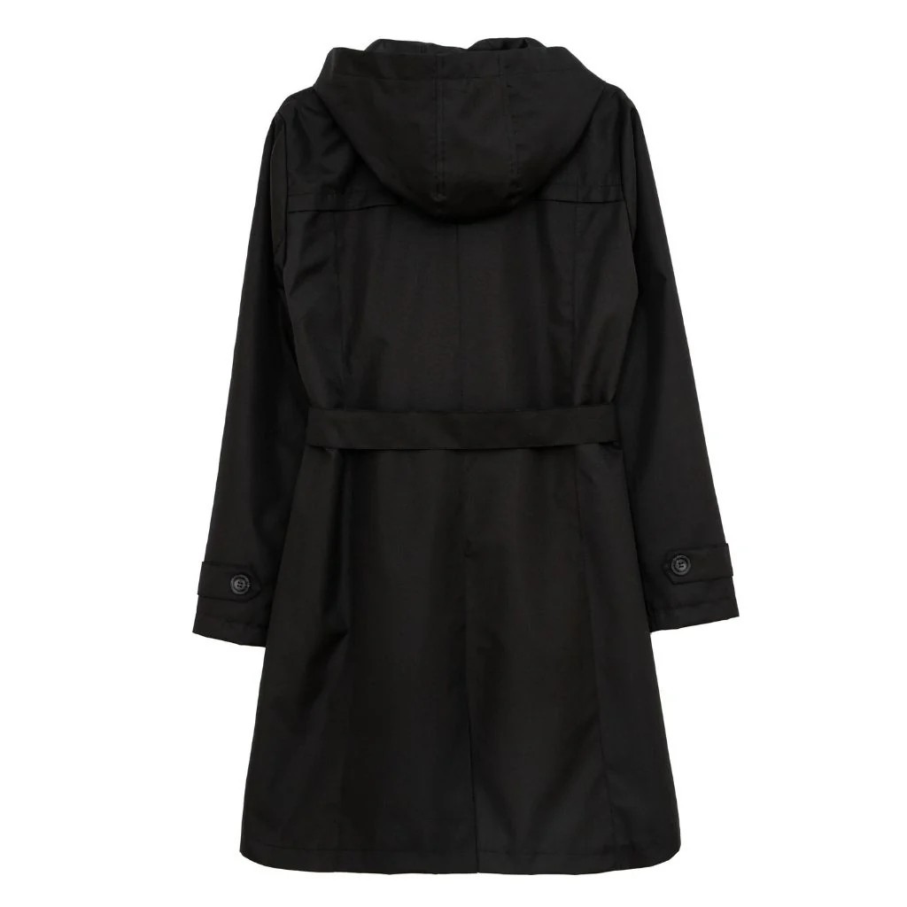 Manhattan Trench Coat | Black - Image 4