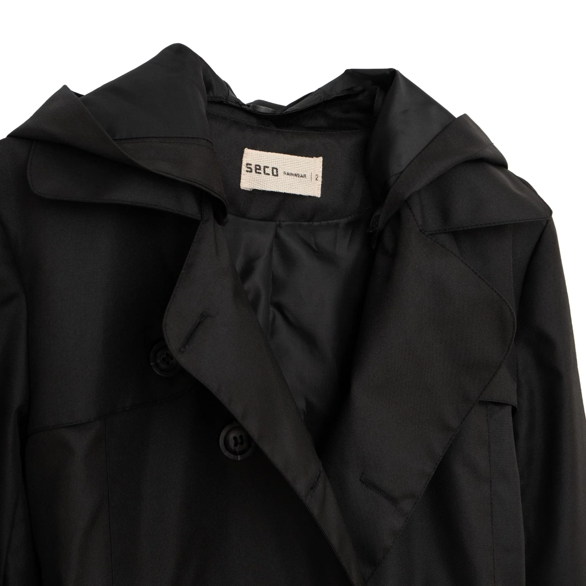 Manhattan Trench Coat | Black - Image 6