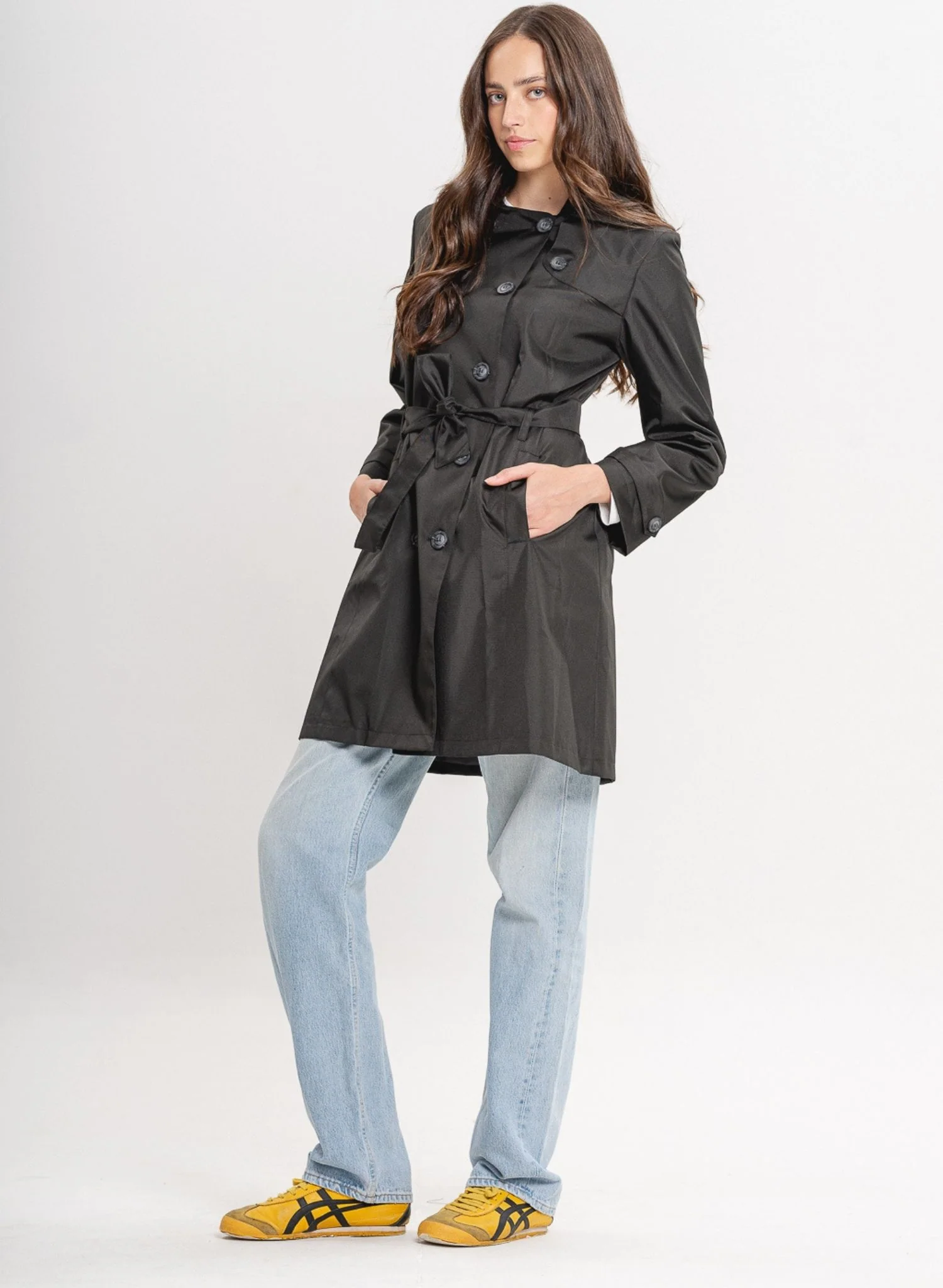 Manhattan Trench Coat | Black - Image 8
