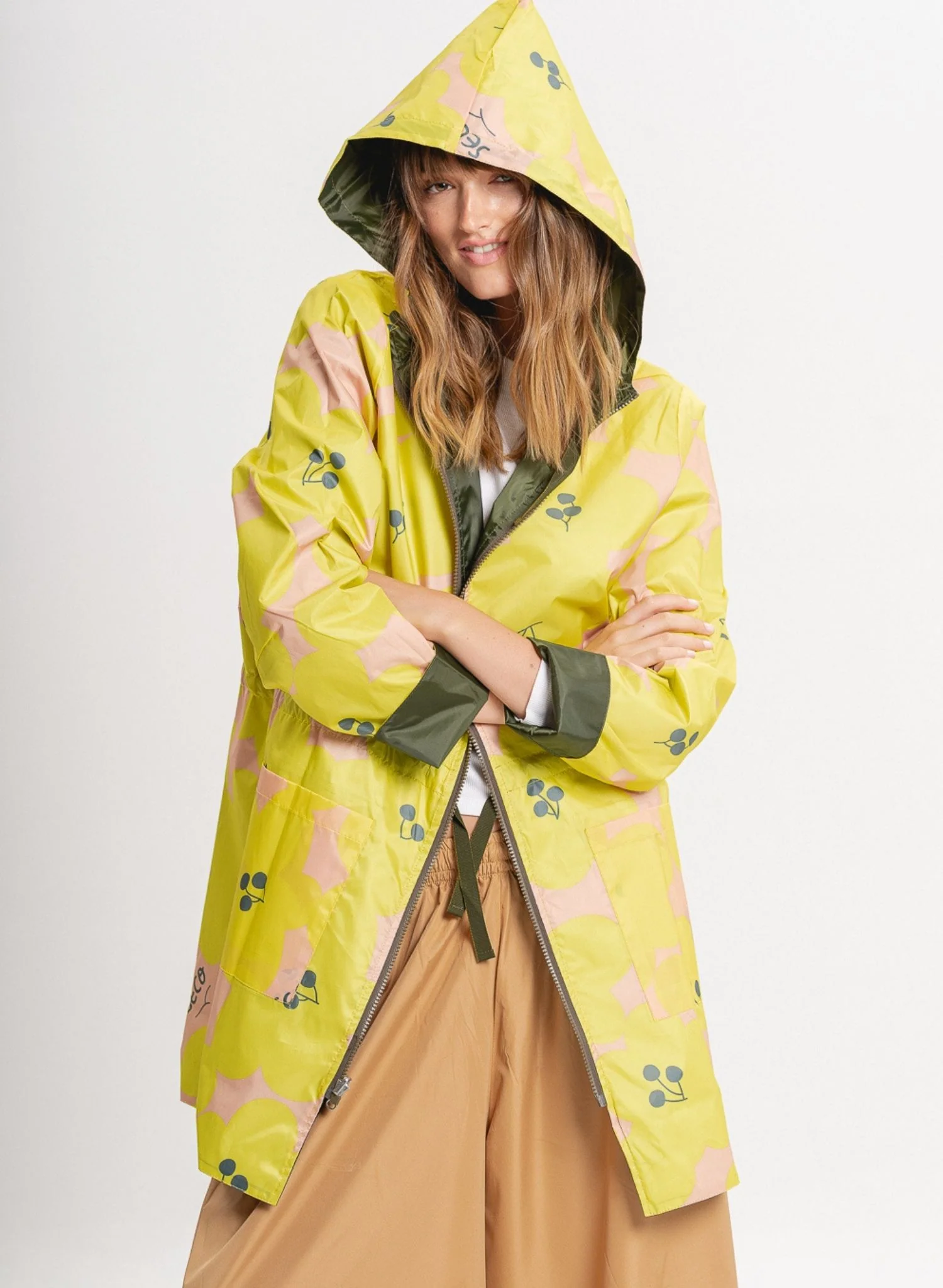 Reversible Print Jacket | Yellow - Image 12
