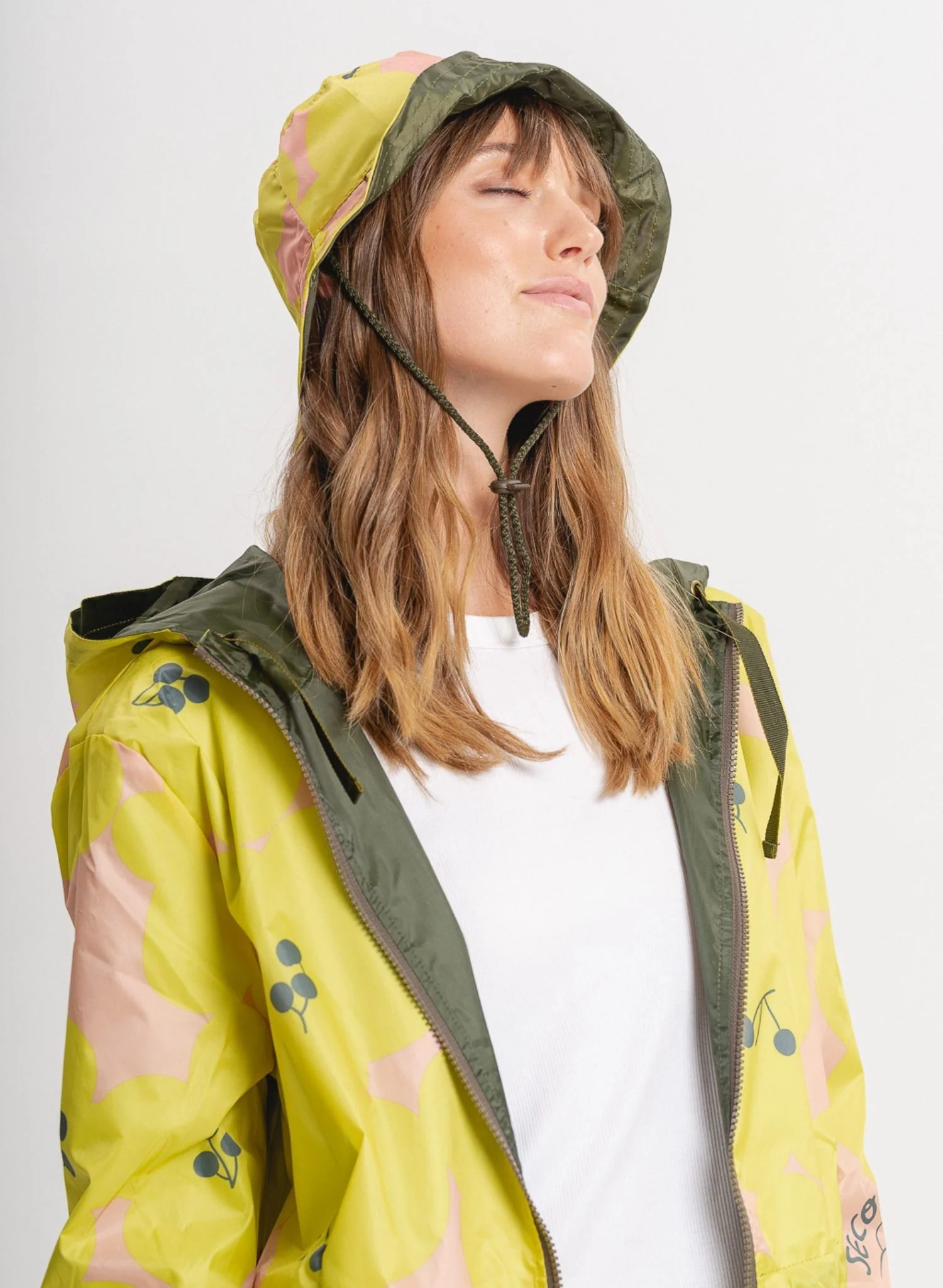 Reversible Print Jacket | Yellow - Image 14