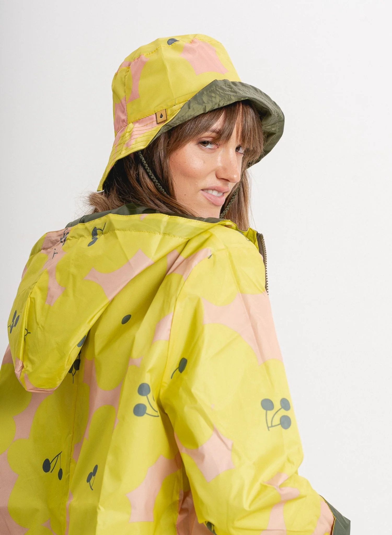 Reversible Print Jacket | Yellow - Image 15