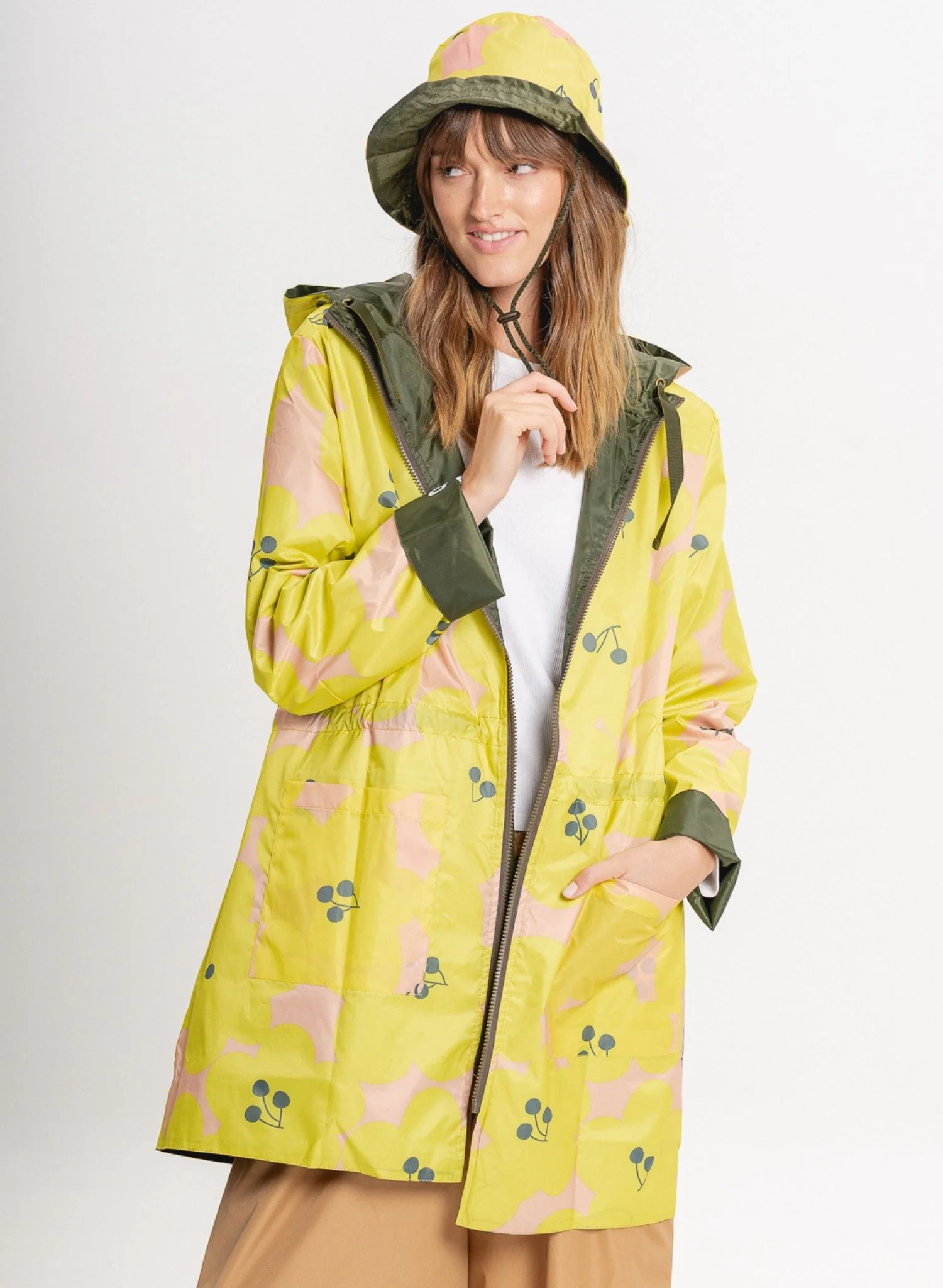 Reversible Print Jacket | Yellow - Image 16