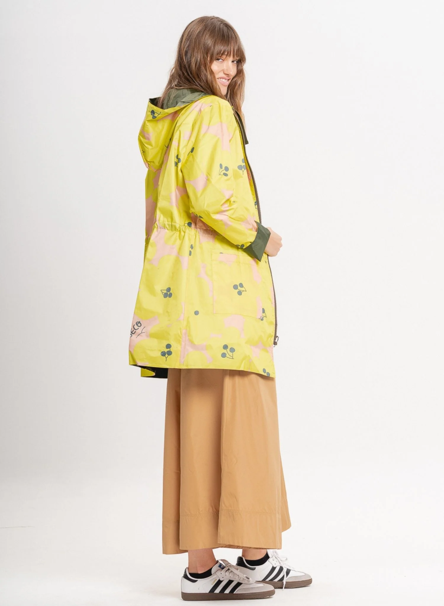 Reversible Print Jacket | Yellow - Image 17