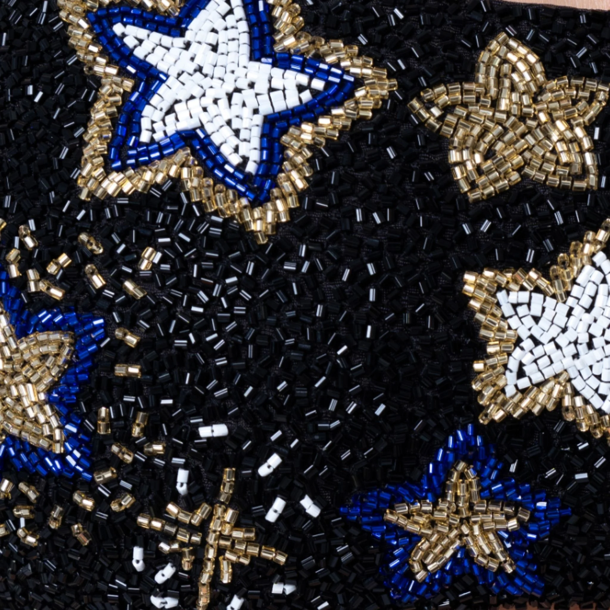 Celeste Hand-Beaded Embellished Bikini Top | Black - Image 6